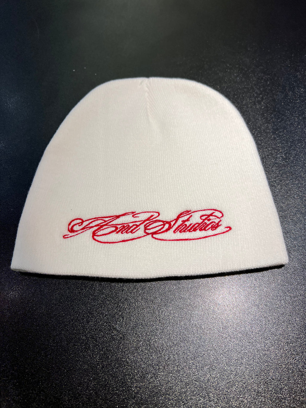 AND Studios White Beanie