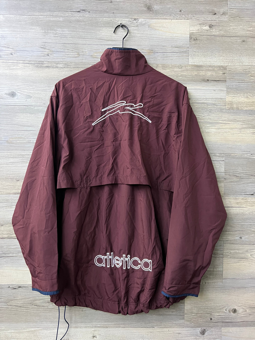 Atlética Monarcas Morelia 2002 Burgundy Full-Zip Windbreaker Jacket