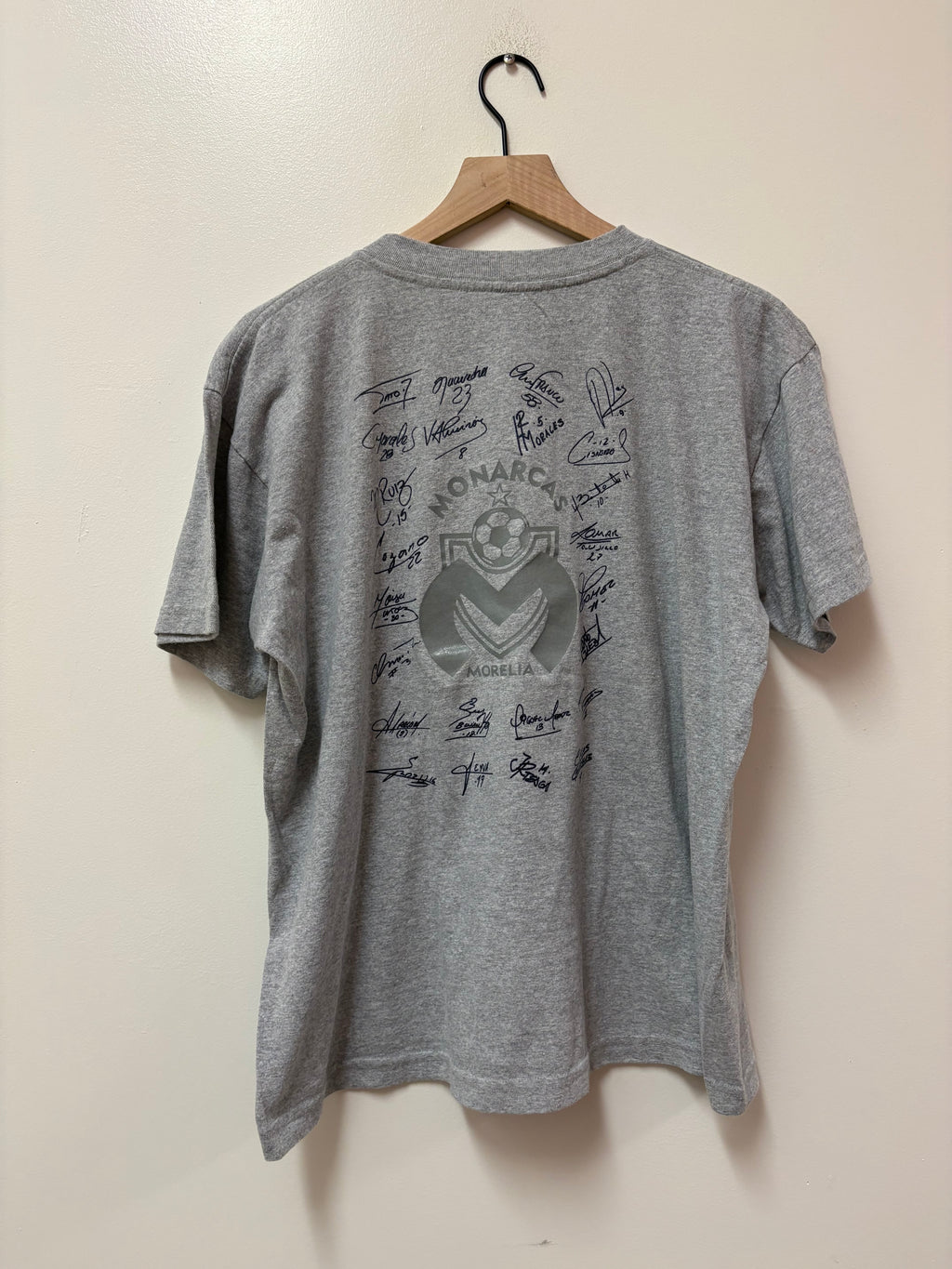 Vintage Gray Monarcas Morelia Apertura 2002 T- Shirt