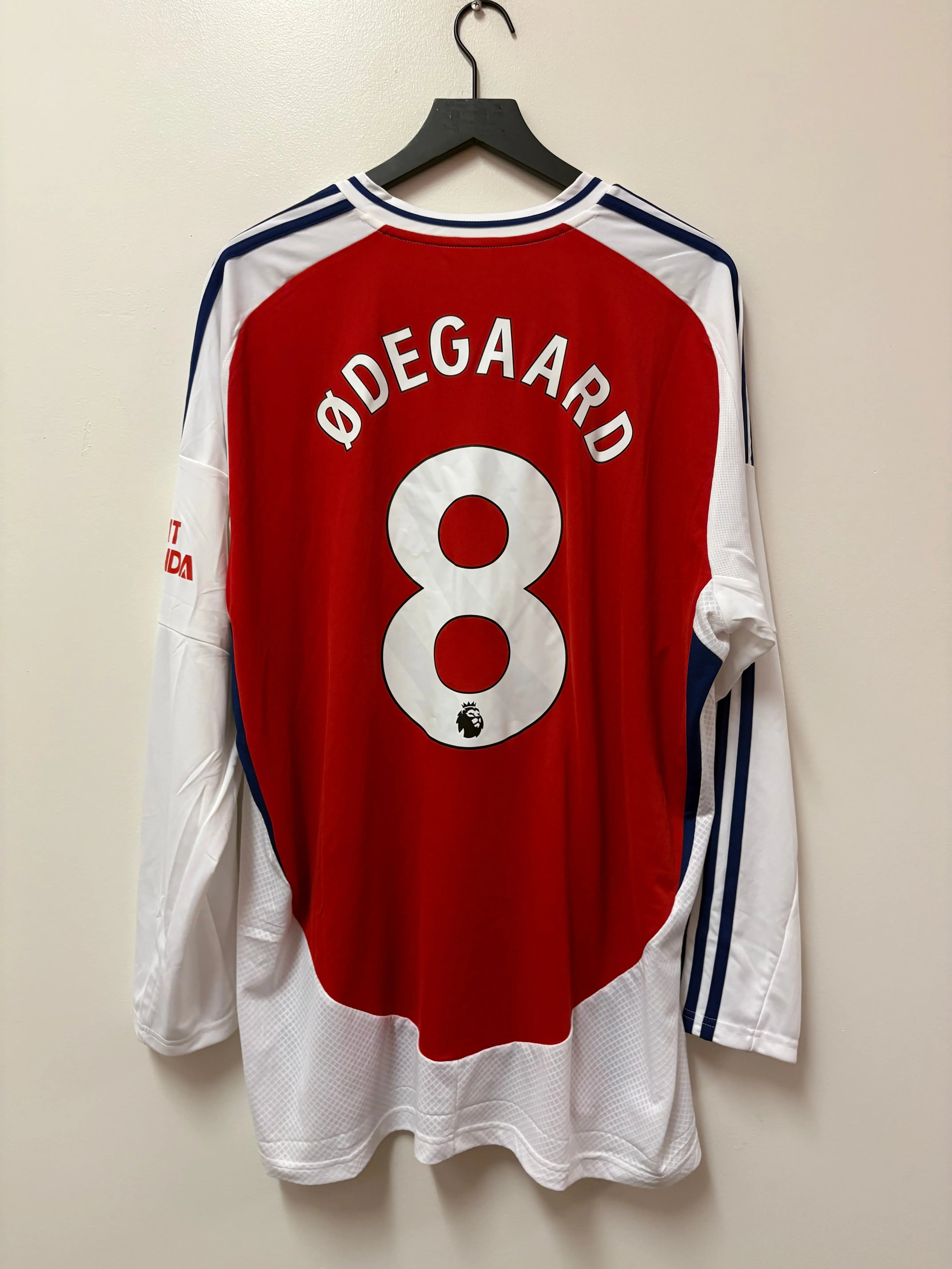 Adidas Arsenal 2024-25 Long Sleeve Home Jersey- M. Ødegaard #8 STA Apparel