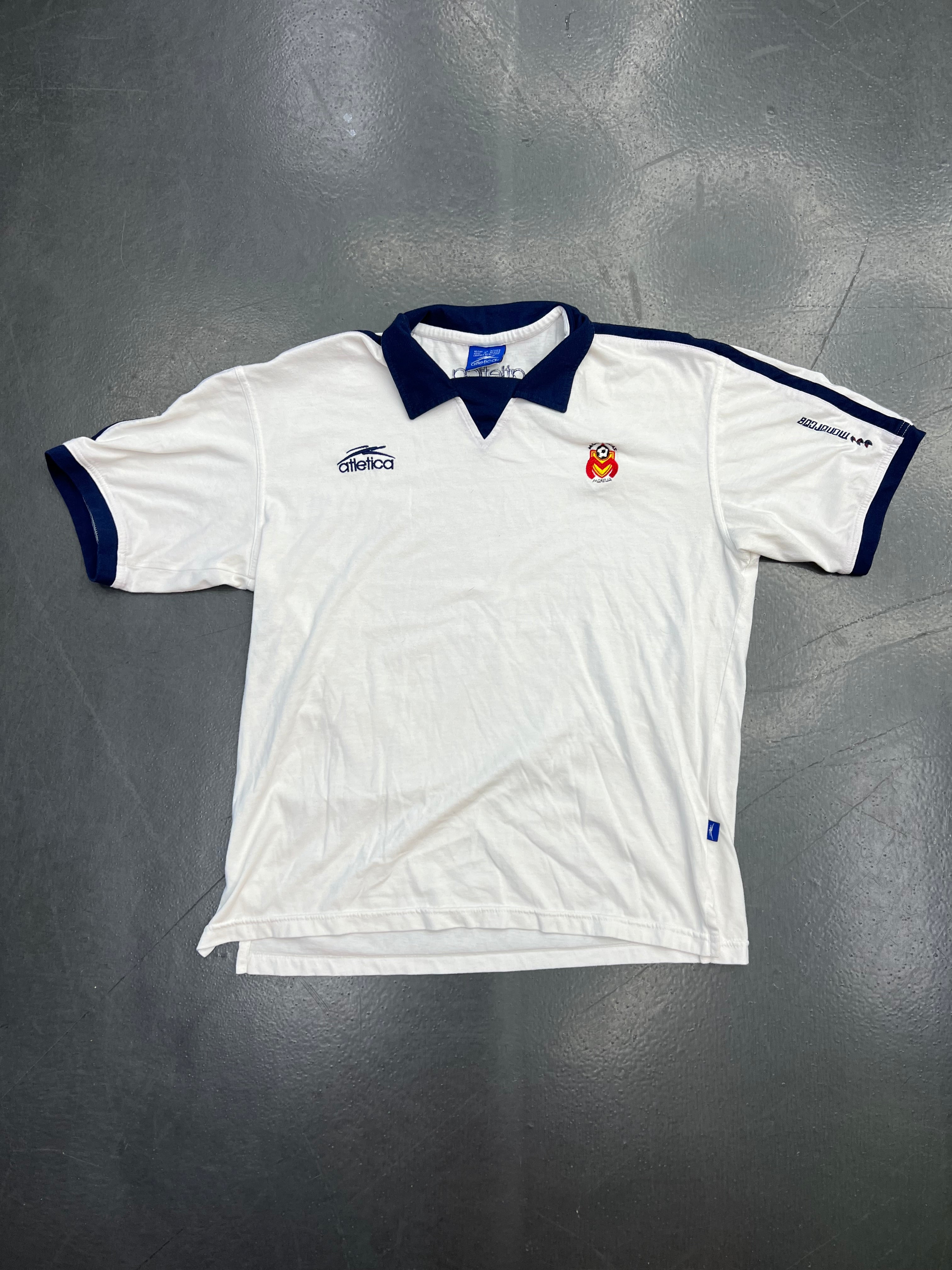 Atlética Monarcas Morelia Polo Shirt (White / Navy Trim)