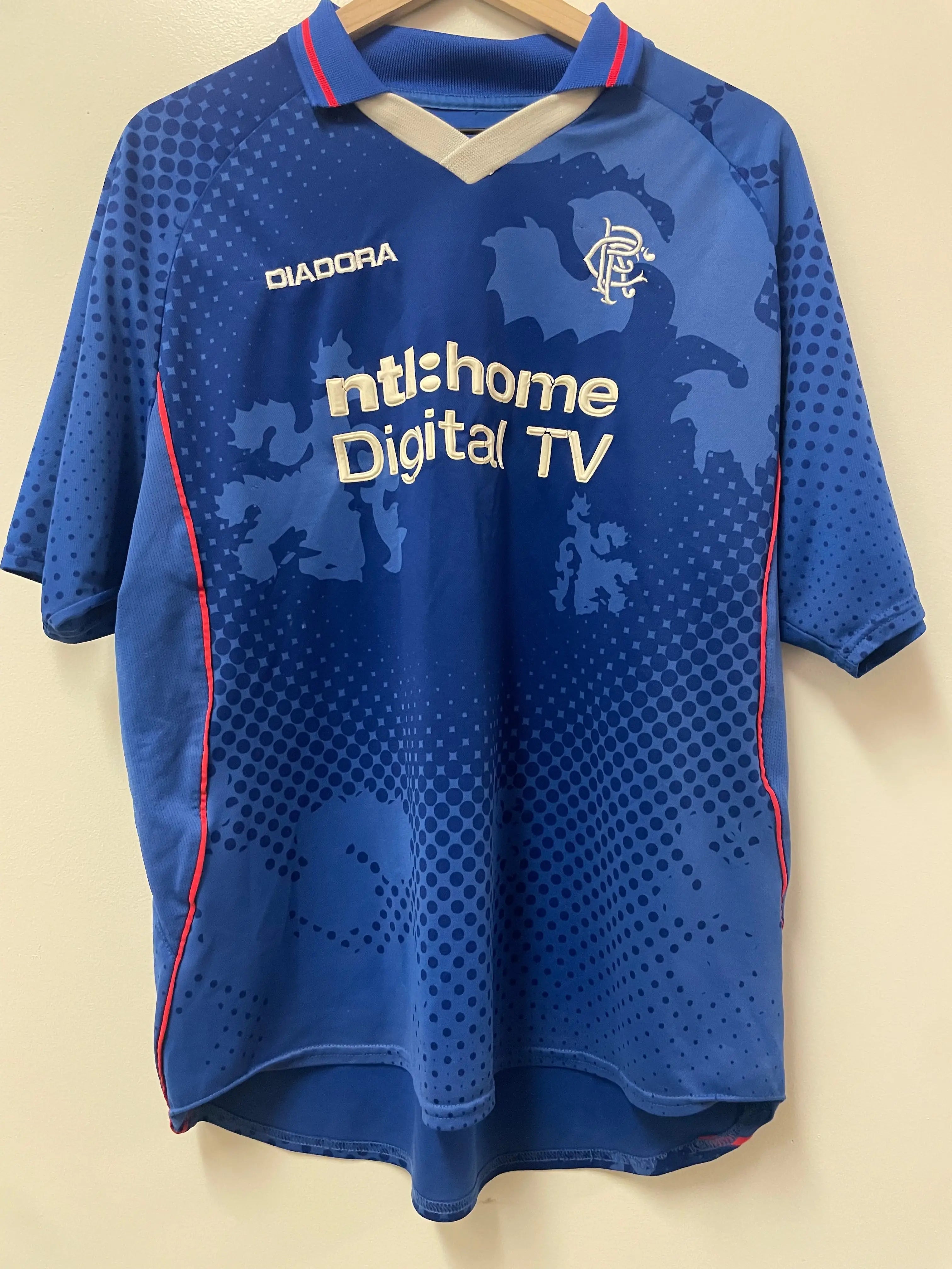 Diadora Rangers 2002-2003 Home Jersey STA Apparel