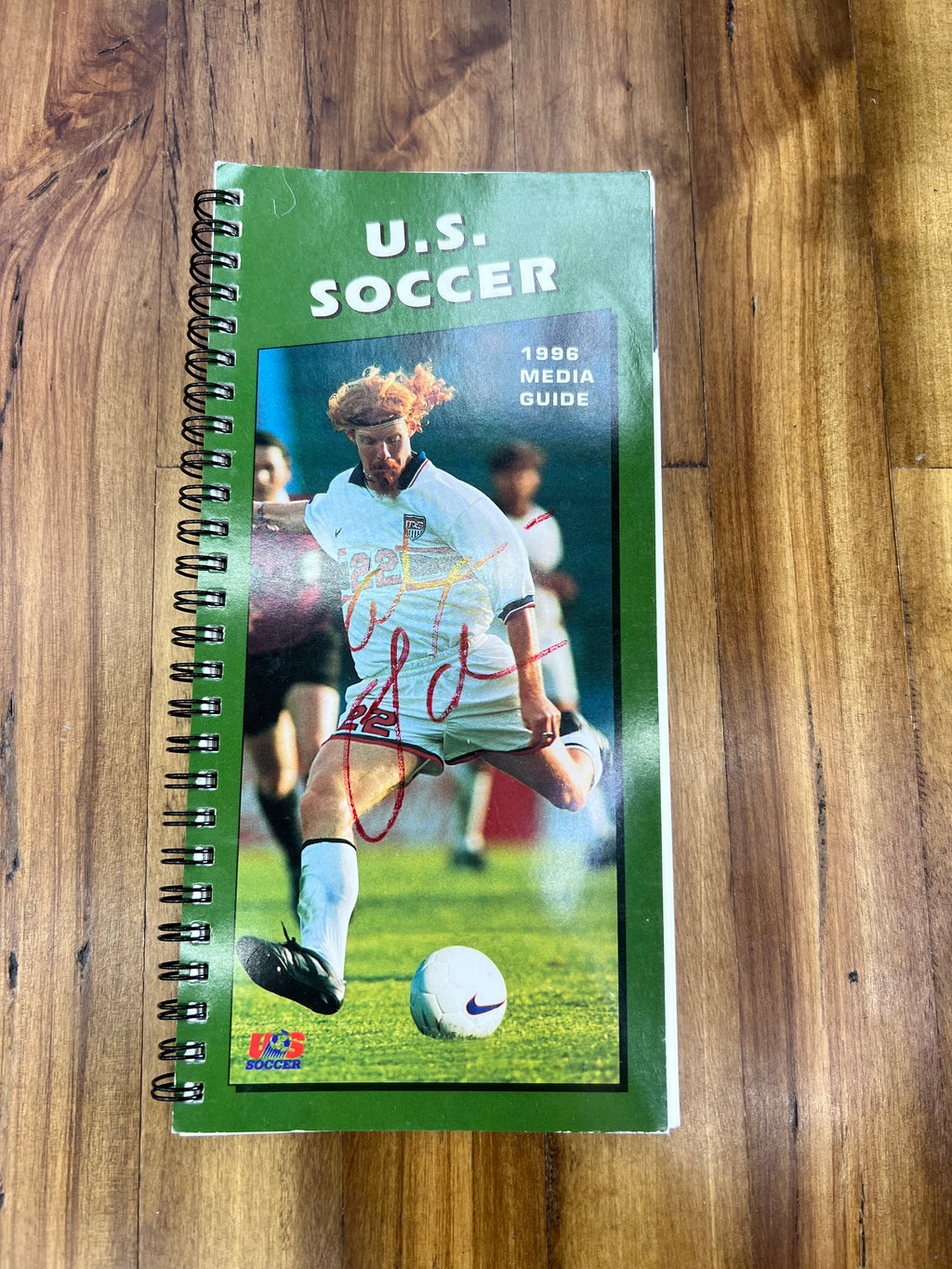 1996 U.S. Soccer Media Guide – Signed Collectible Program Book | USMNT Vintage Soccer Memorabilia
