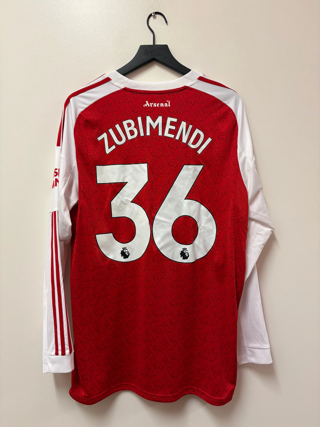 Adidas Arsenal FC 2025-26 Long Sleeve Home Jersey- Zubimendi #36 STA Apparel
