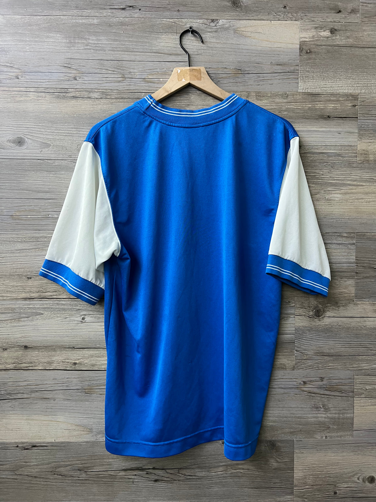 Vintage Nike Blue & White Soccer Jersey