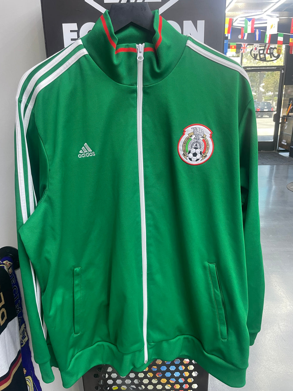 Adidas Mexico 2014 Anthem Track Jacket – Green