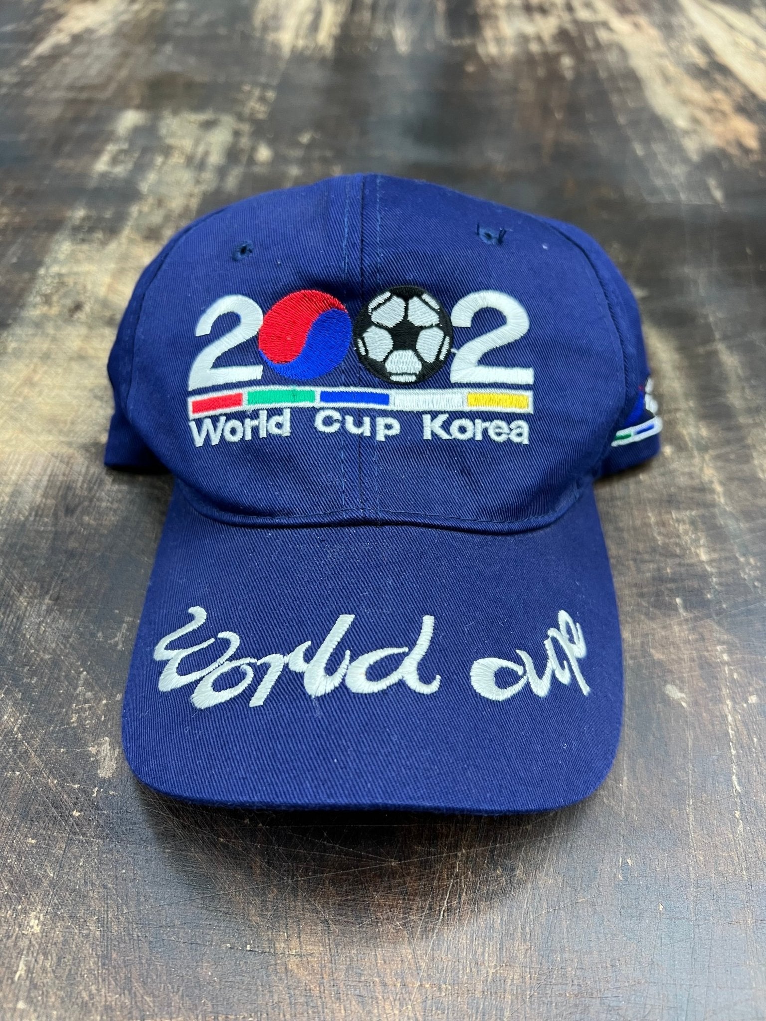 2002 World Cup Korea Script Brim Snapback – Navy – STA Apparel