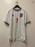 Umbro England 1999-01 Home Jersey- Beckham #7