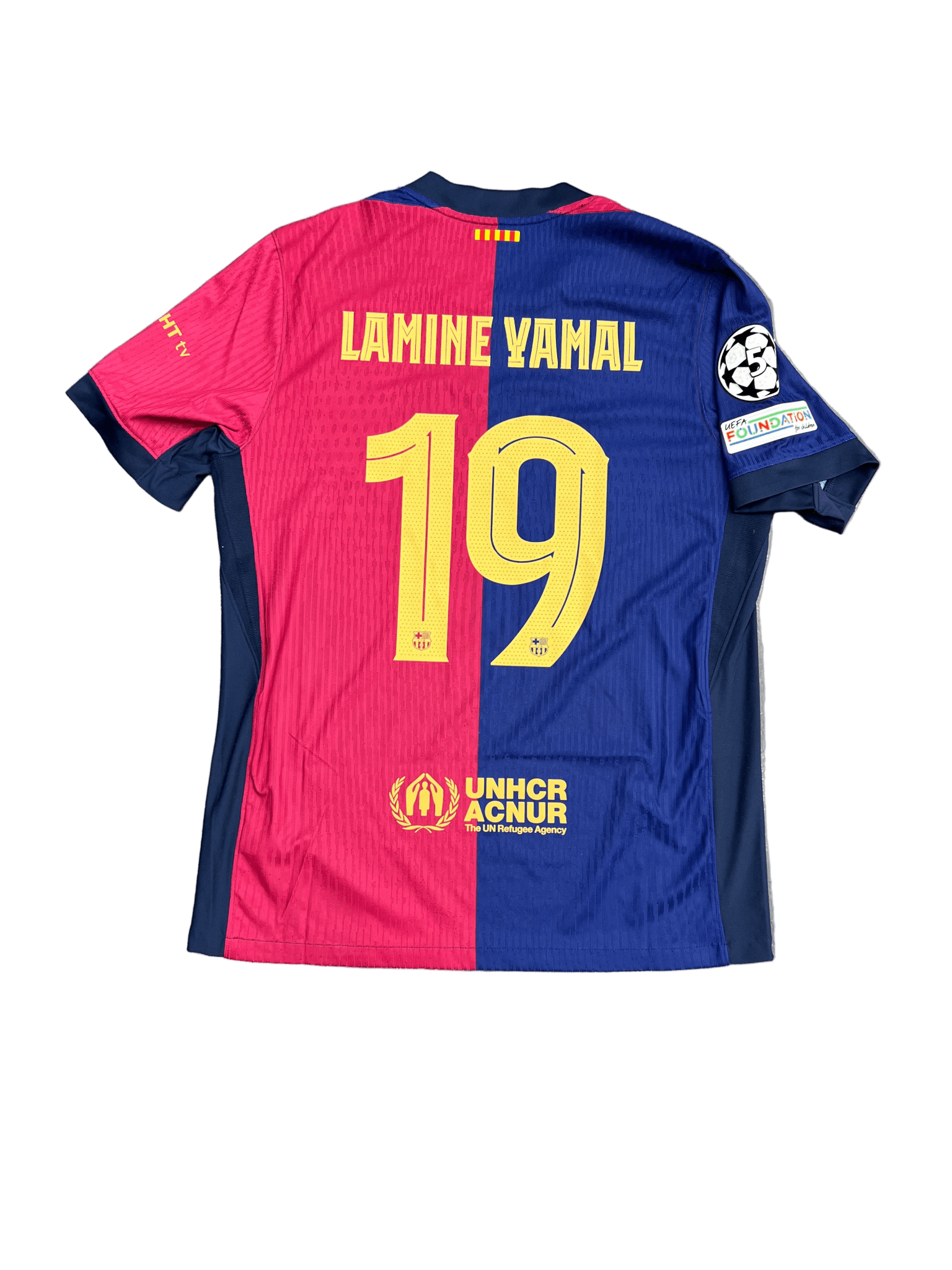 2024/25 Nike FC Barcelona 19 LAMINE YAMAL UEFA Champions League Home Soccer - STA Apparel - 
