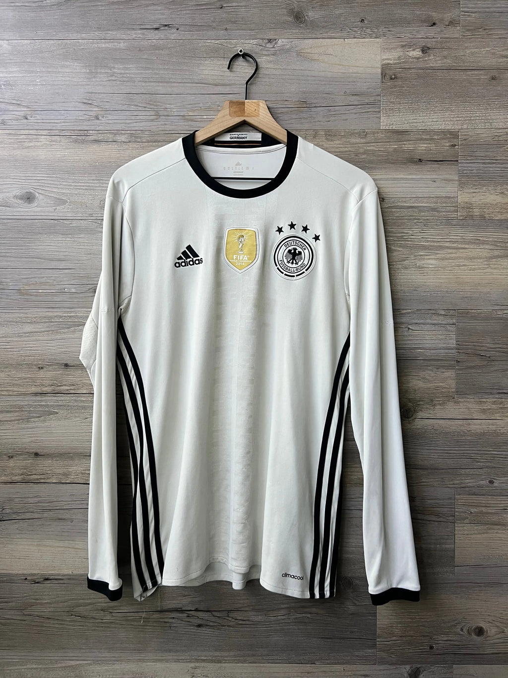 Adidas Germany 2016 Euro Home Long-Sleeve Jersey – White