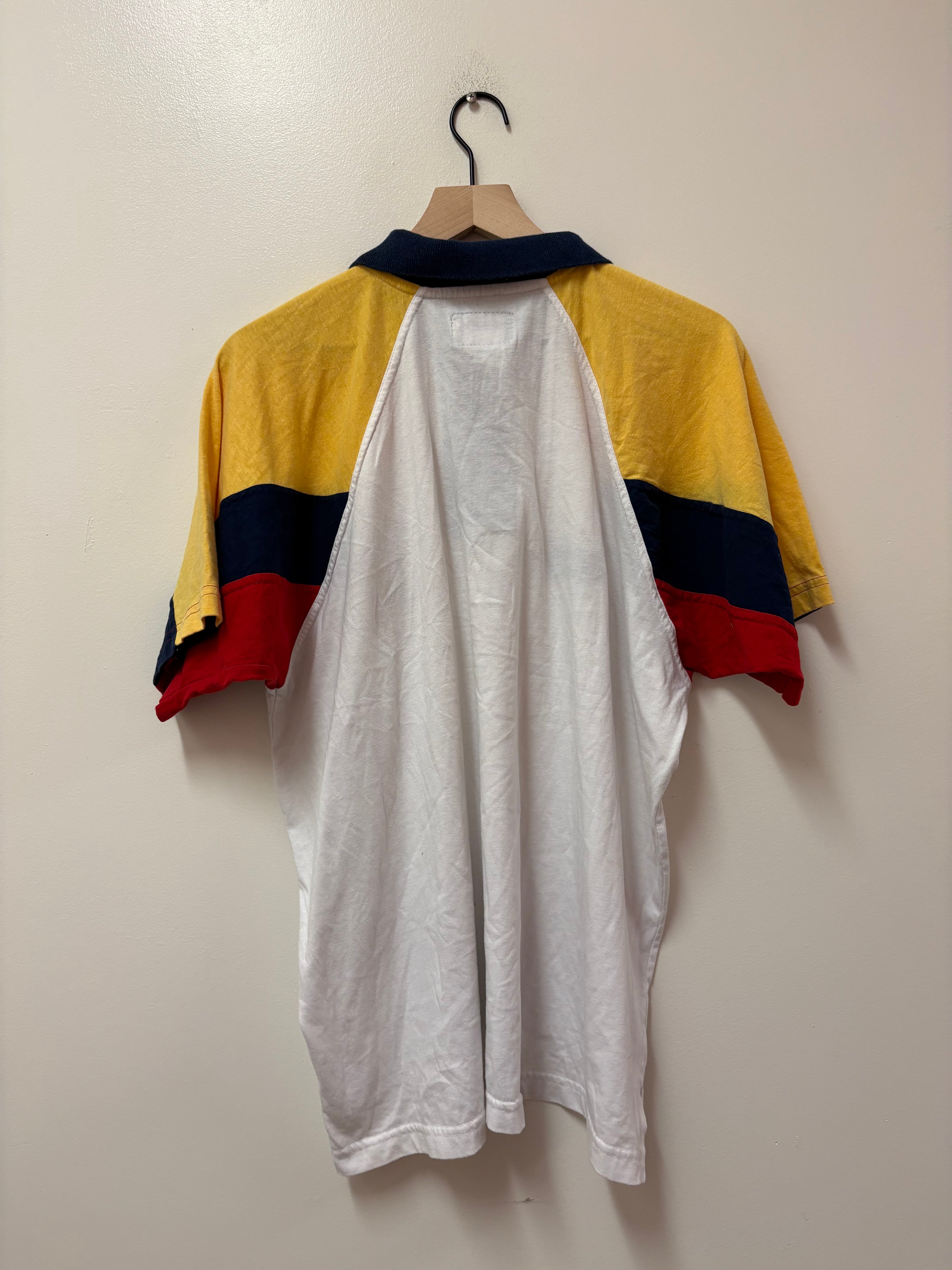 Atletica Monarcas Morelia Vintage Polo (Yellow Red Blue)