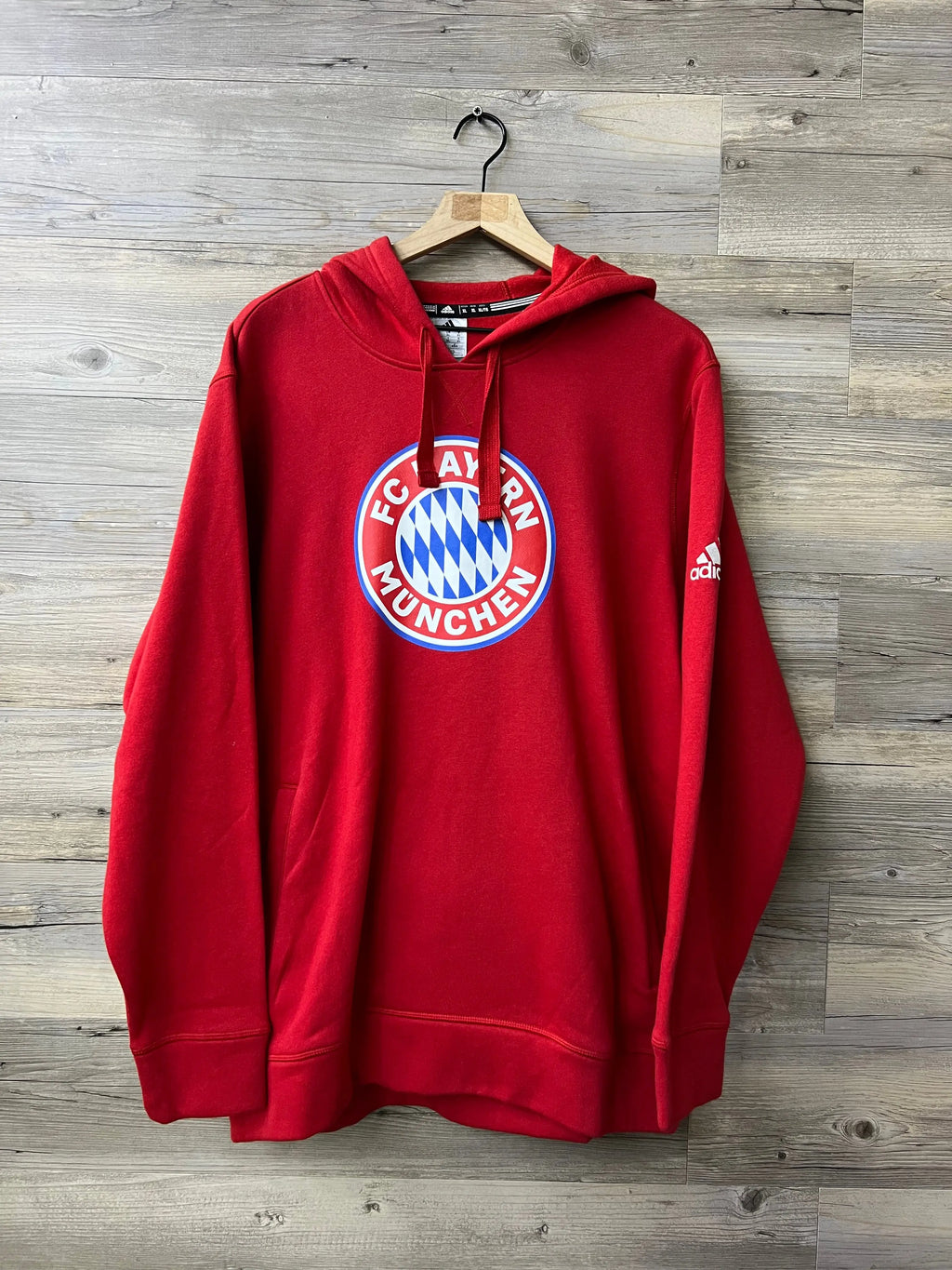 Adidas FC Bayern München Red Crest Pullover Hoodie