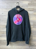 Jordan x Paris Saint-Germain Fleece Pullover Hoodie – Black / Psychic Purple