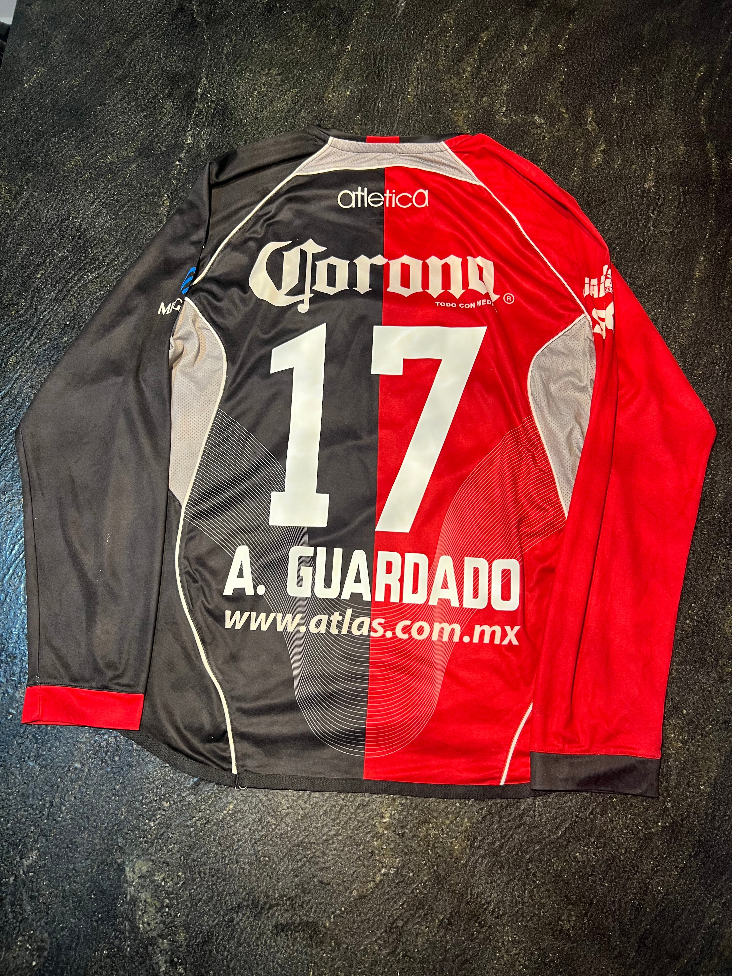 Atlética Club Atlas Long Sleeve Home Jersey – Andrés Guardado #17