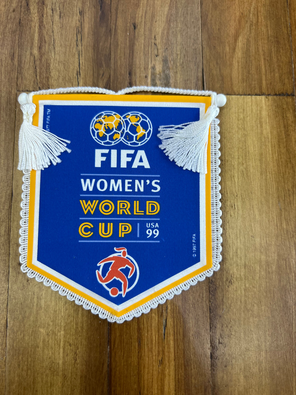1999 FIFA Women’s World Cup USA Pennant Banner | Official Vintage Tournament Memorabilia