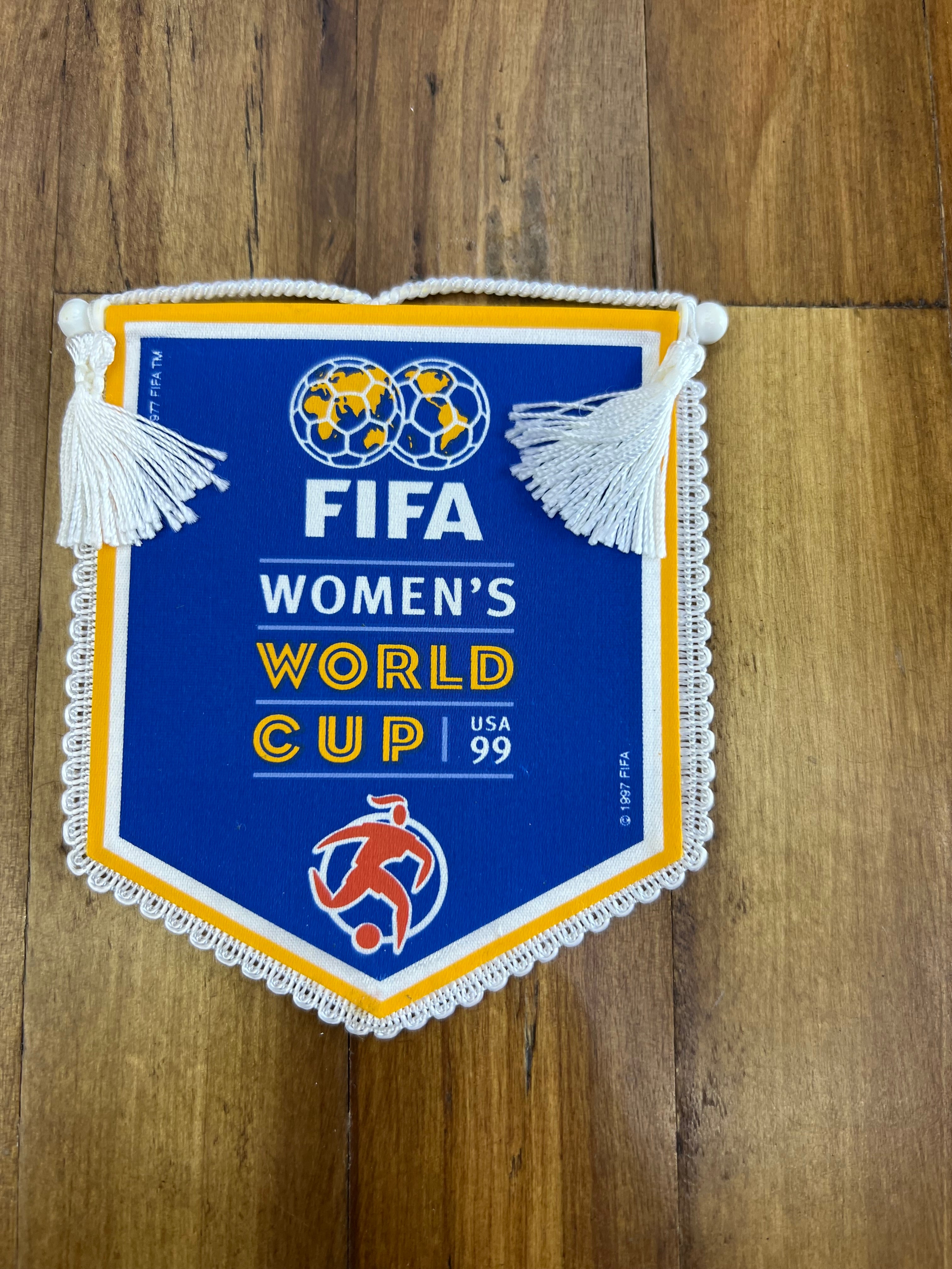 1999 FIFA Women’s World Cup USA Pennant Banner | Official Vintage Tournament Memorabilia