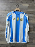 Adidas Argentina 2024 Home Authentic Long-Sleeve Jersey