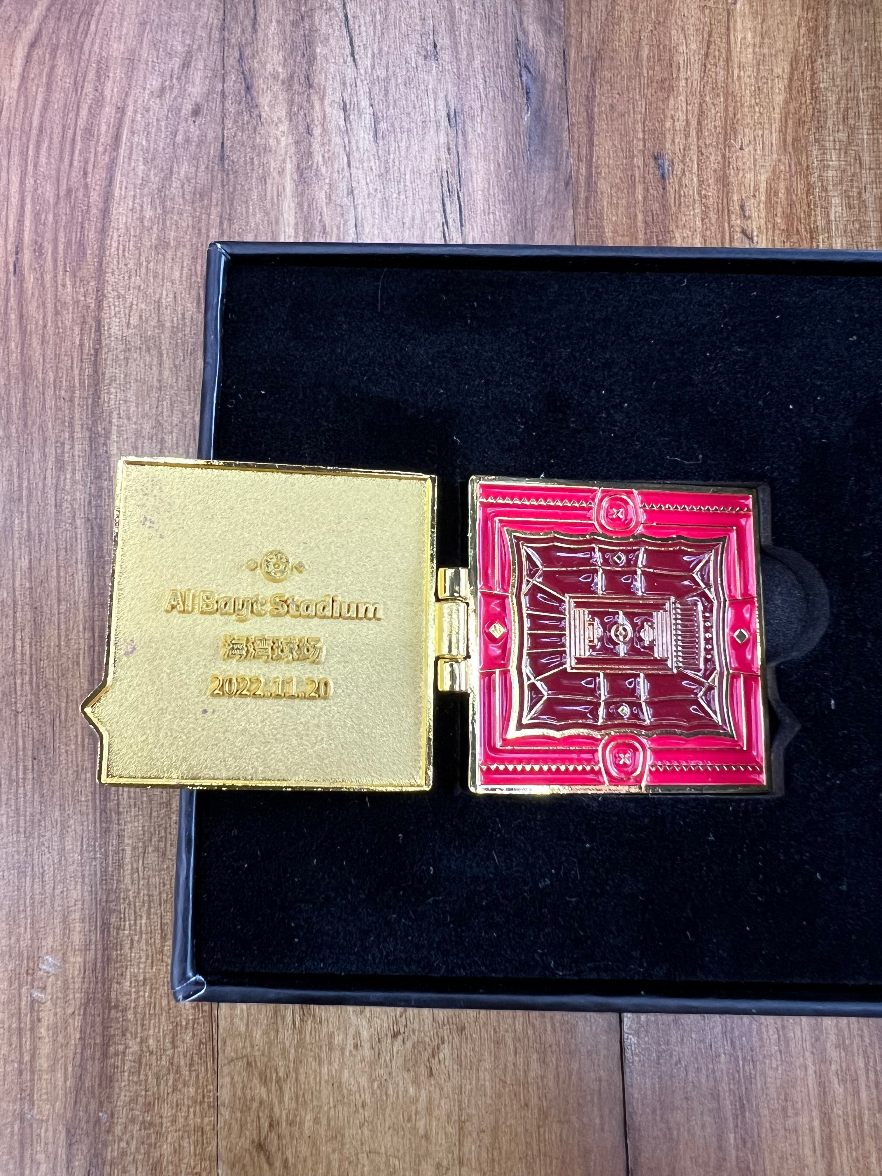FIFA World Cup Qatar 2022 Official Licensed Stadium Pin Set – Al Bayt & Lusail Stadium Collector Pins