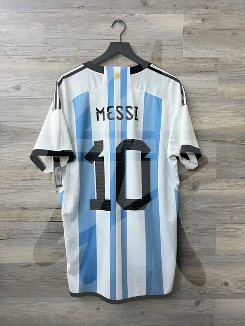 Adidas Argentina 2022 World Cup Final Home Jersey – Lionel Messi #10 – New With Tags STA Apparel
