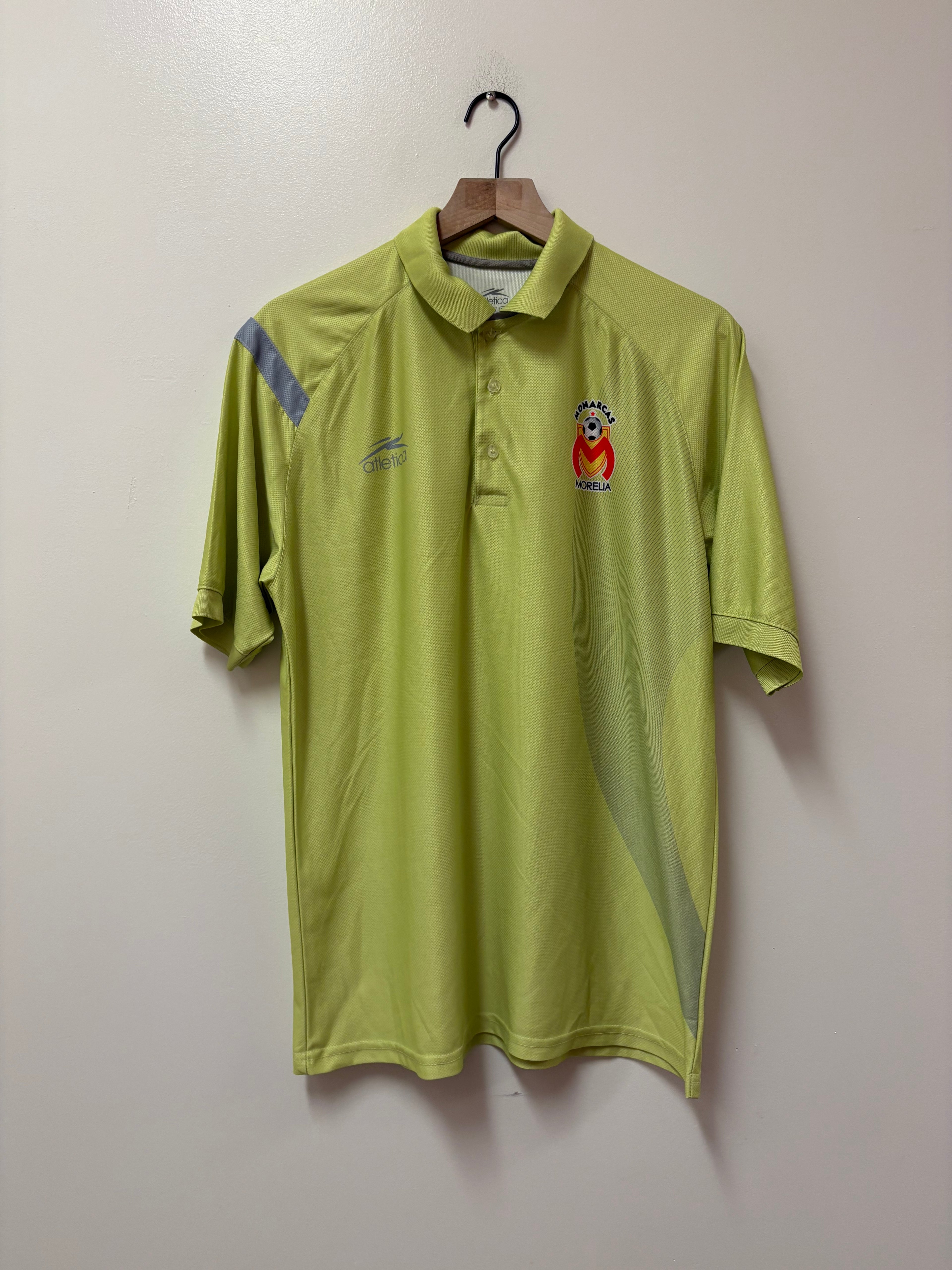 Atletica Monarcas Morelia Vintage Polo (Neon Green)