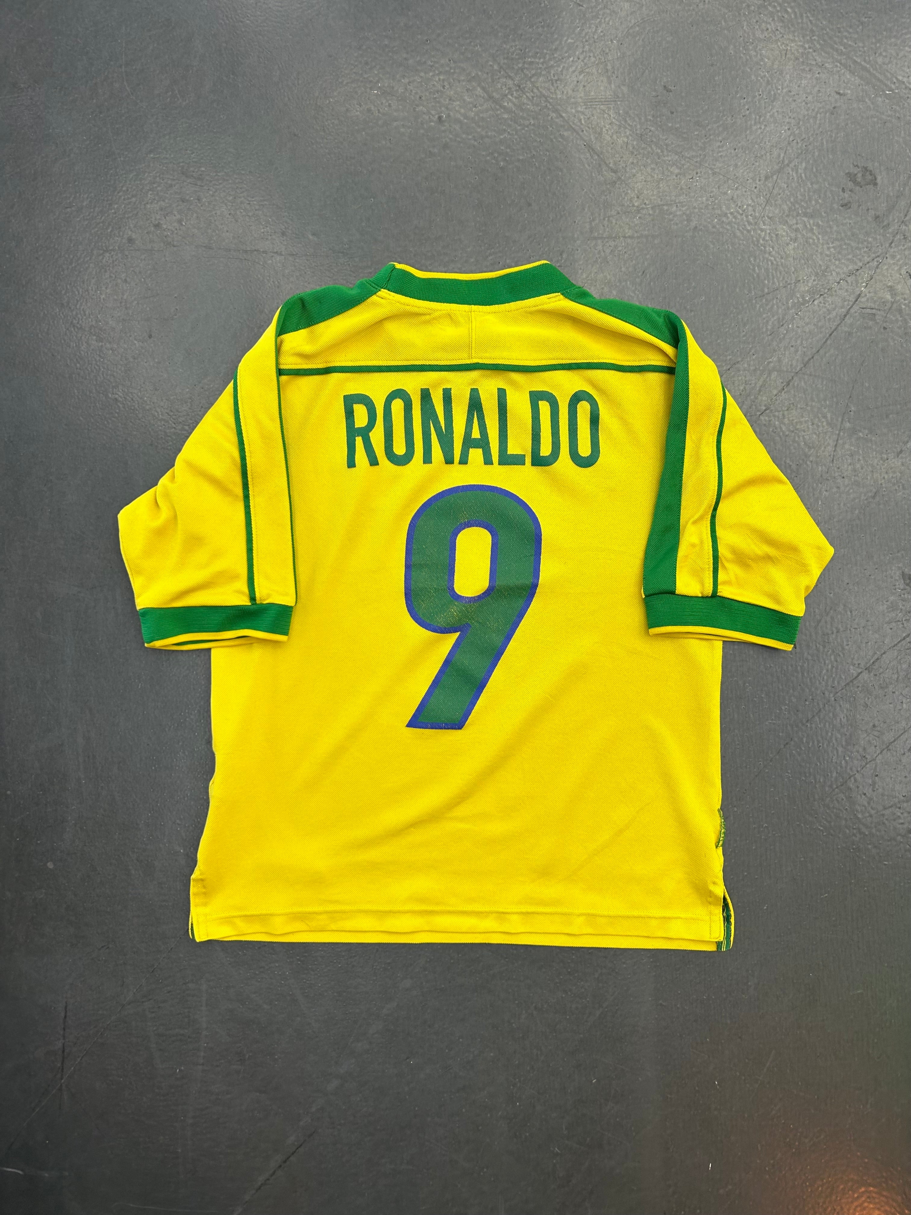 Nike Brazil 1998 Home Jersey - Ronaldo #9