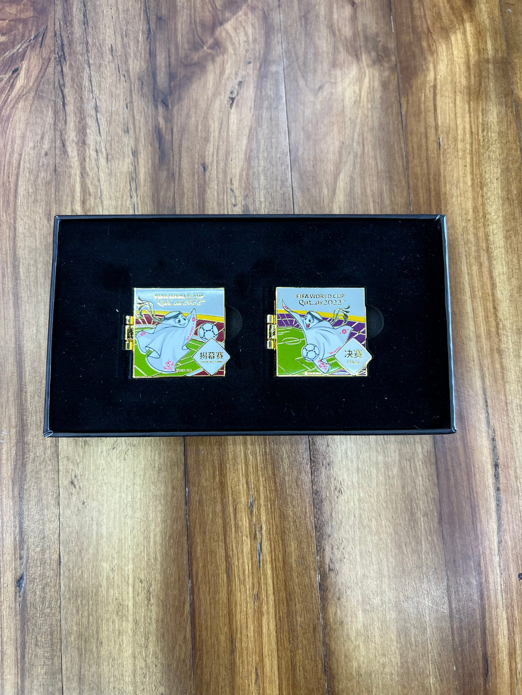 FIFA World Cup Qatar 2022 Official Licensed Stadium Pin Set – Al Bayt & Lusail Stadium Collector Pins