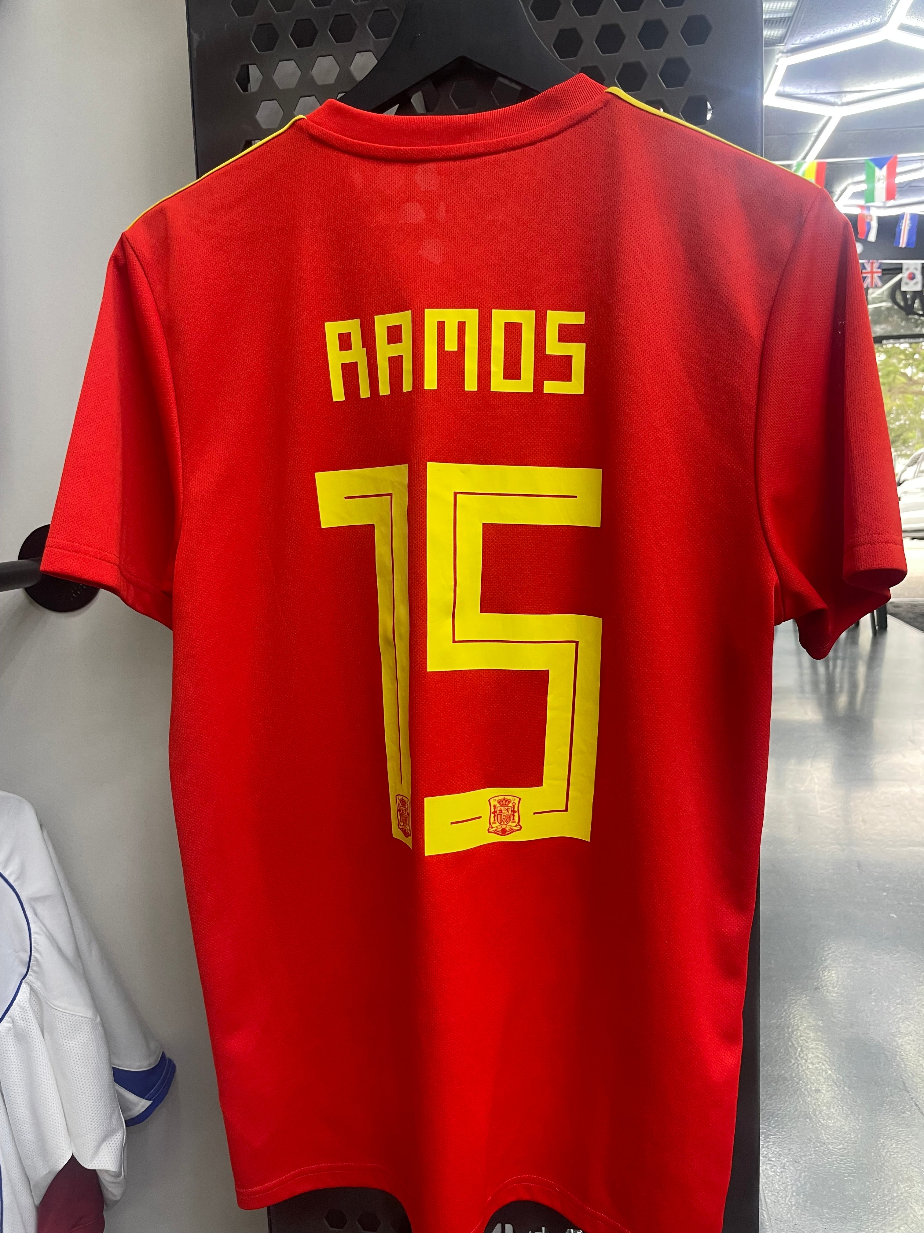 Adidas Spain 2018 Home Jersey- Ramos #15