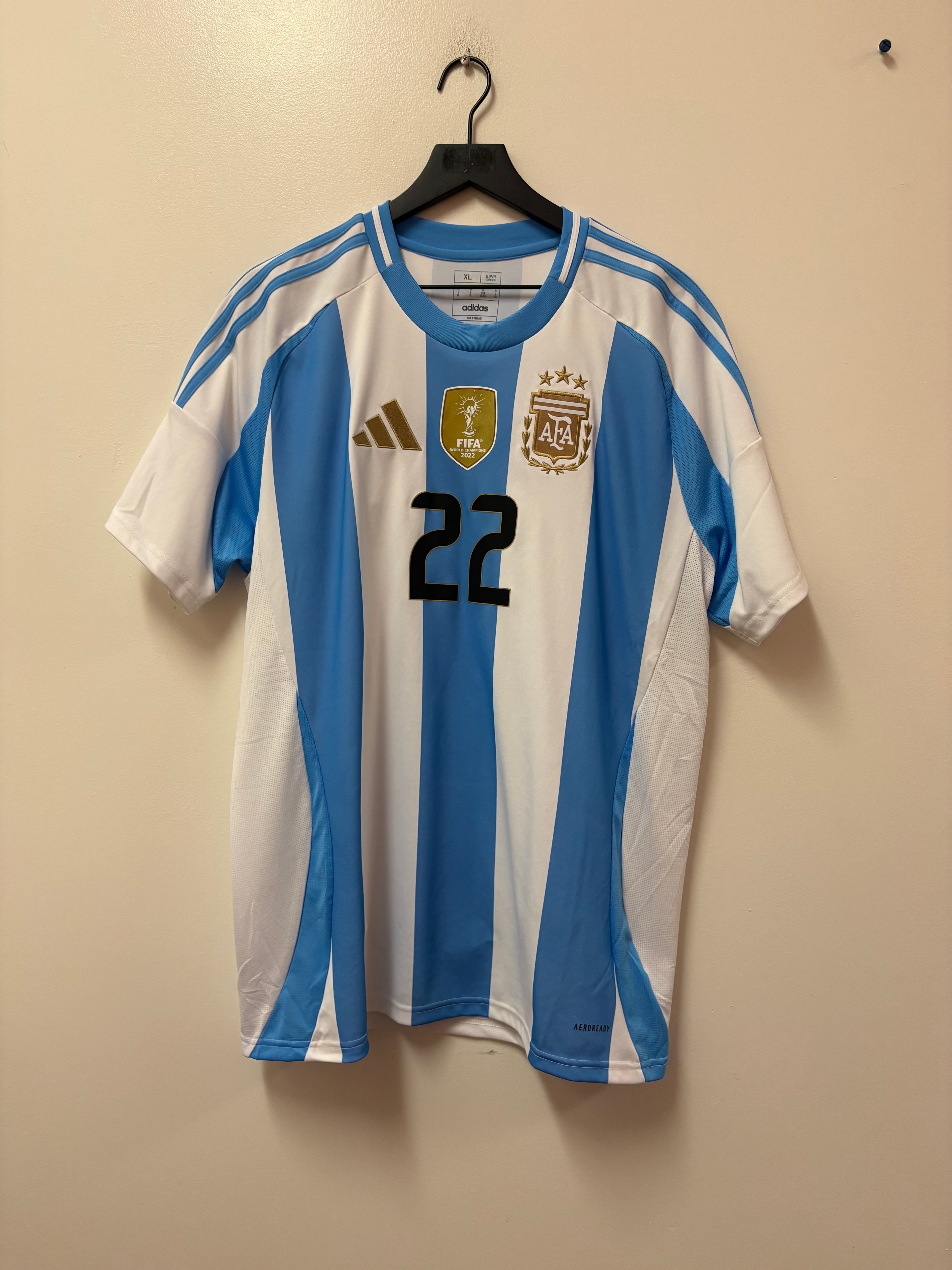 Adidas Argentina 2024 Home Jersey- L. Martinez #22