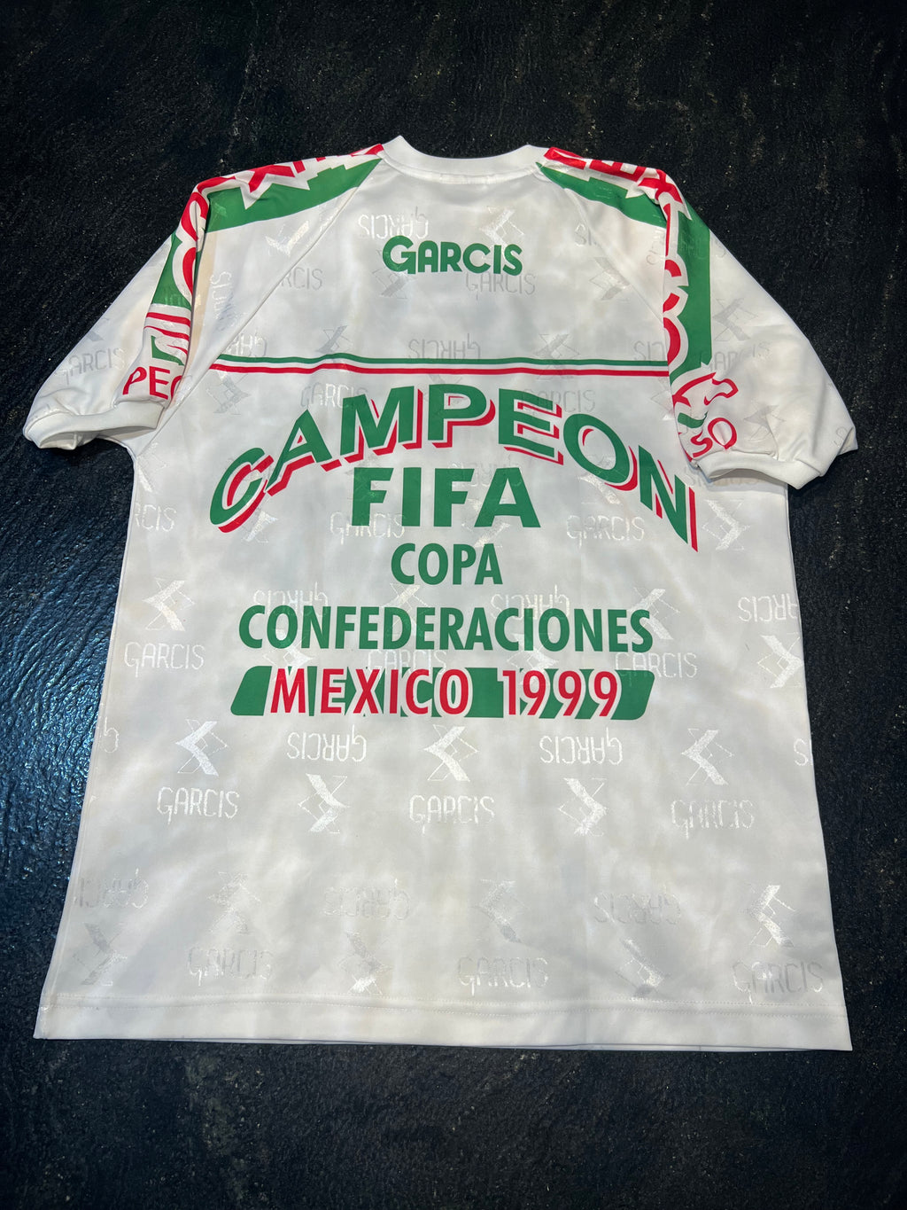 Garcis Mexico 1999 Confederations Cup Champions Jersey