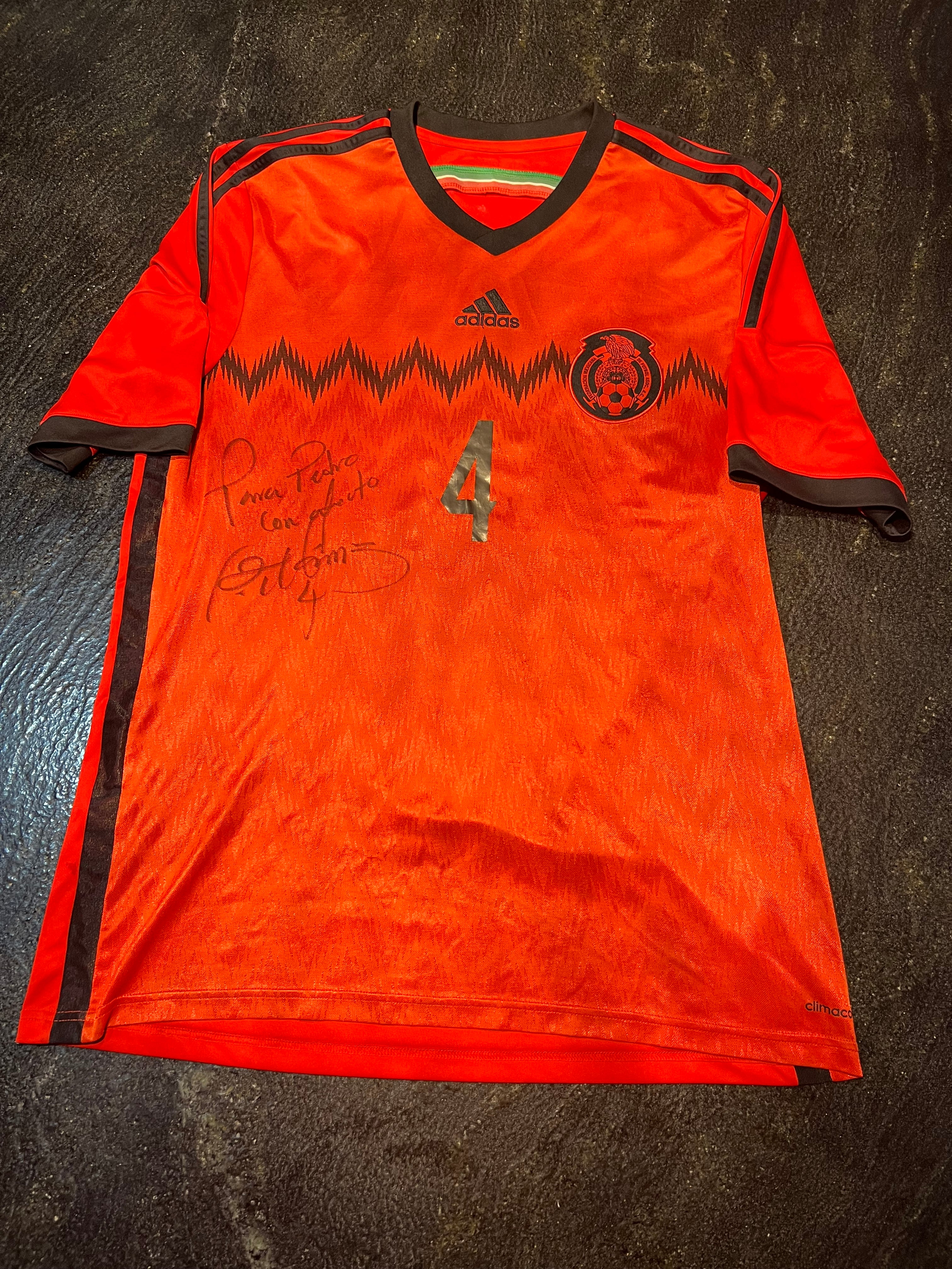 Adidas Mexico 2014 Away Jersey-  Rafael Márquez(Signed)