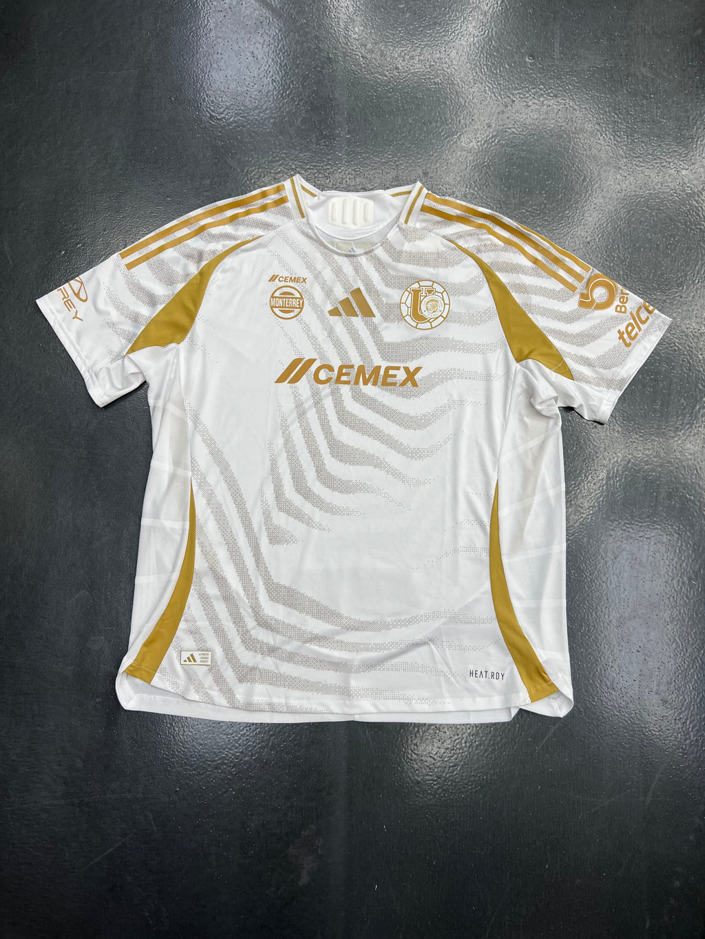 Adidas Tigres UANL 24/25 Third Jersey – White/Gold (HEAT.RDY Match Version)