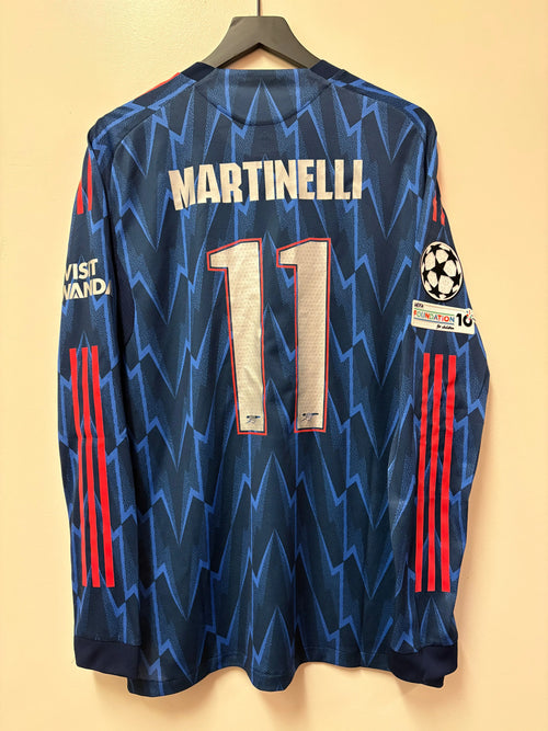 Adidas Arsenal FC 2025-26 Long-Sleeve Away Jersey- G. Martinelli #11 STA Apparel