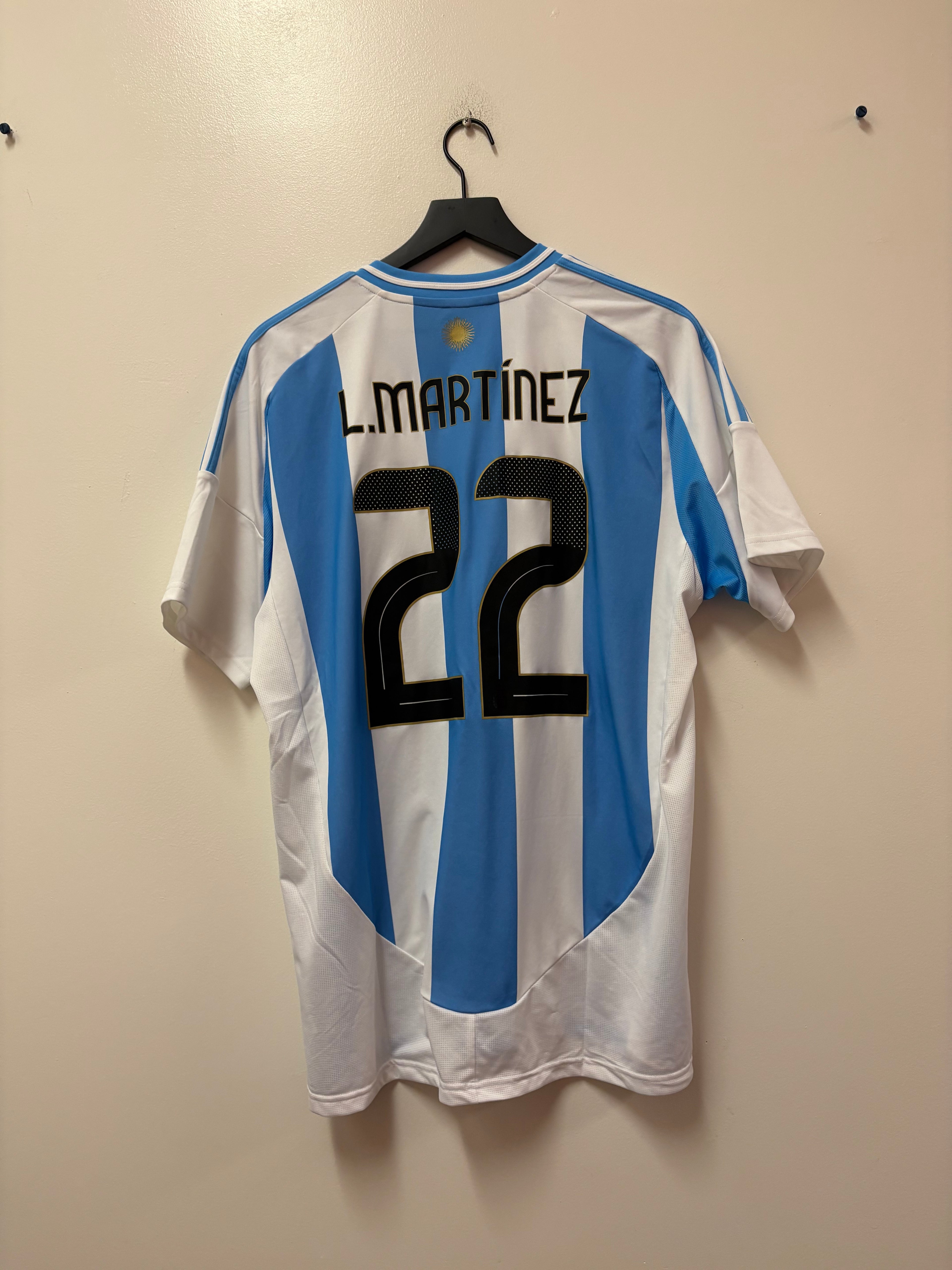 Adidas Argentina 2024 Home Jersey- L. Martinez #22