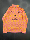 PUMA AC Milan 2025/26 Pre-Match Quarter-Zip (Peach/Yellow)