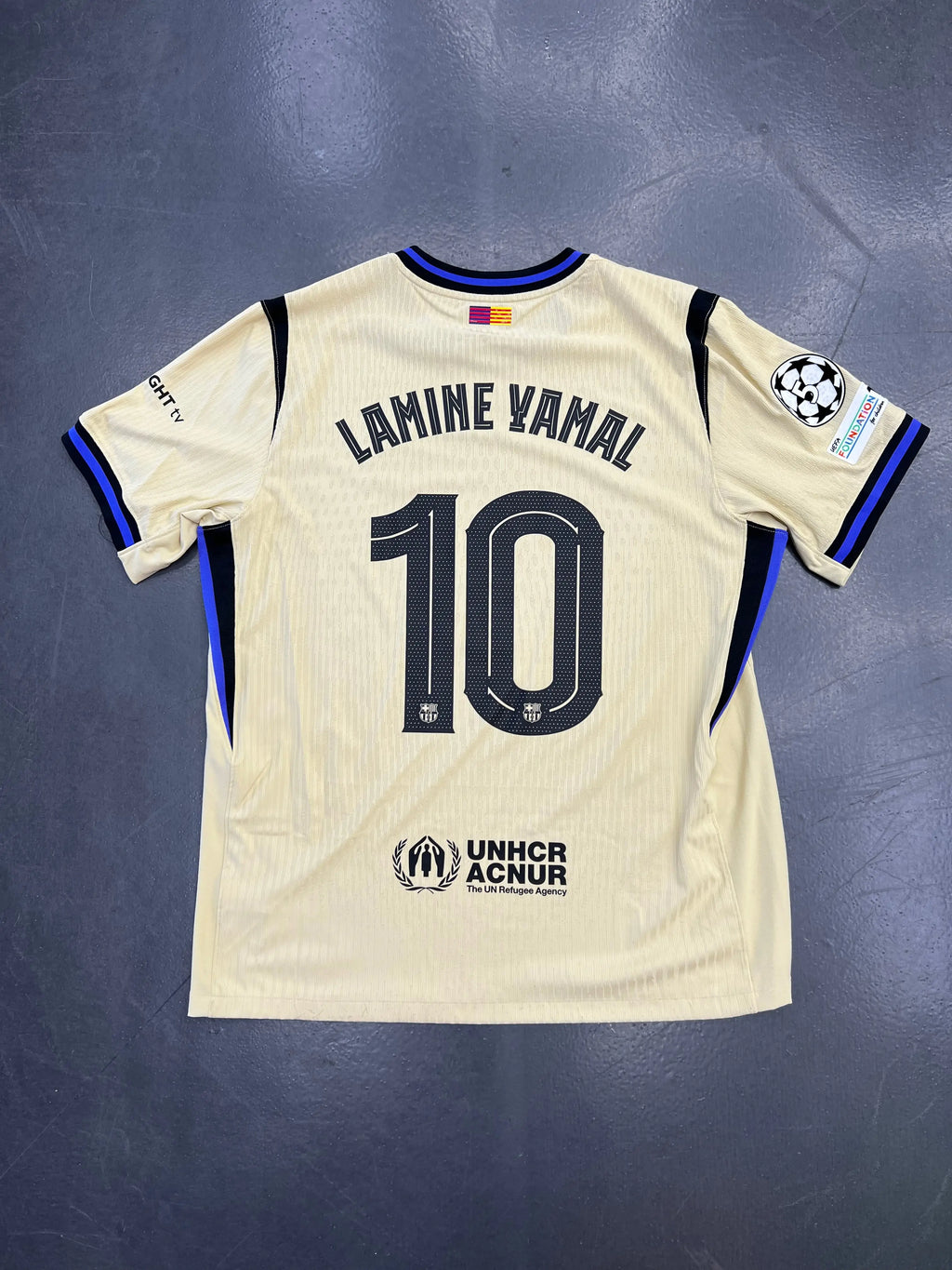 Nike FC Barcelona x Kobe 2025/26 Authentic Away Lamine Yamal #10 Jersey (Champions League patch) STA Apparel