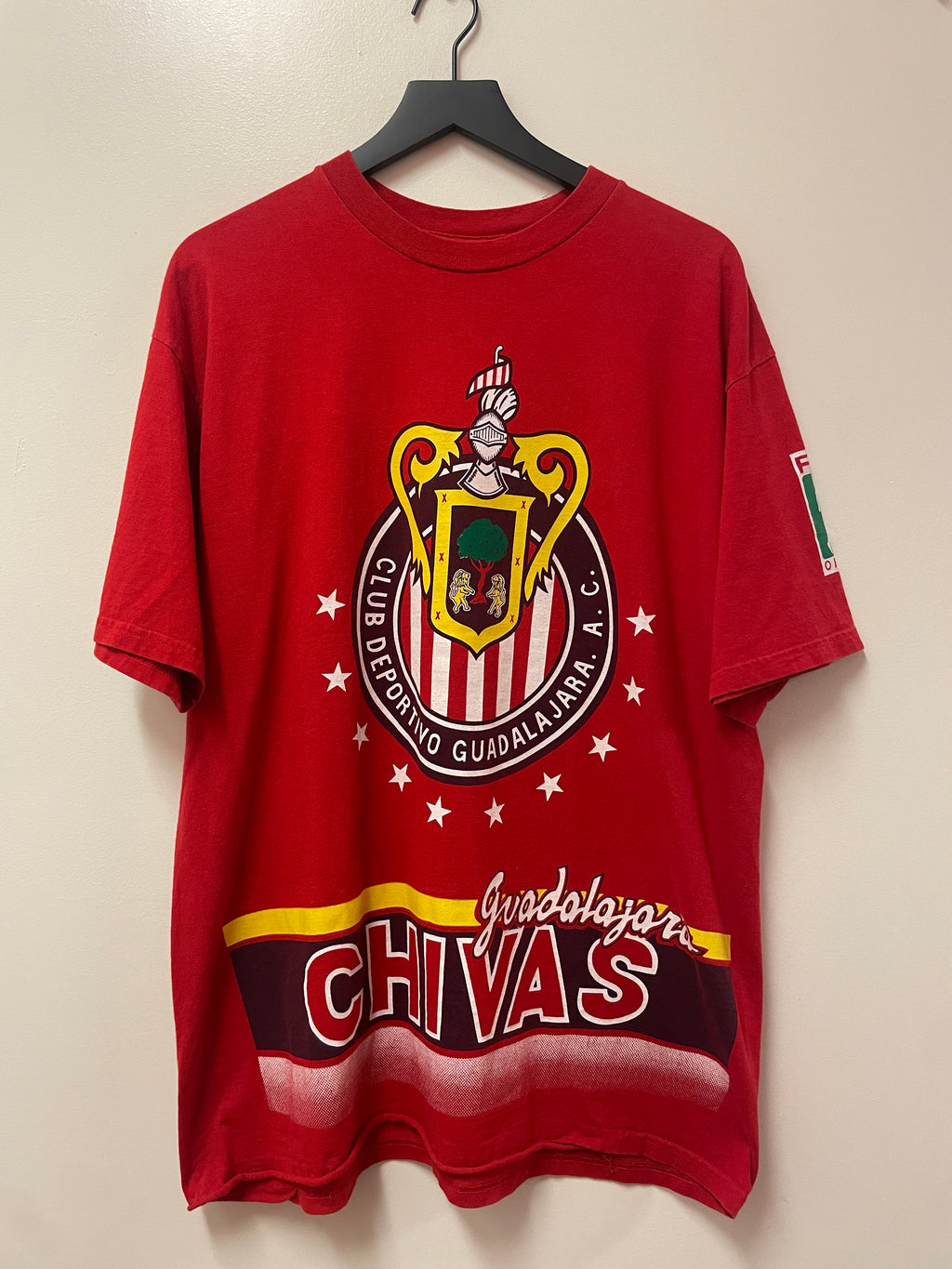 Vintage 90s Chivas de Guadalajara Graphic T-Shirt
