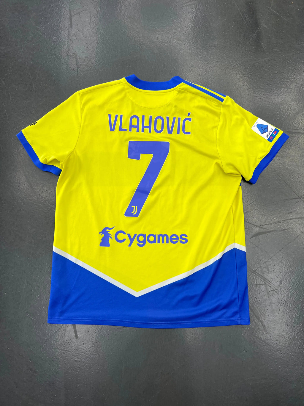 Adidas Juventus 2021–22 Third Jersey – Vlahović #7 STA Apparel