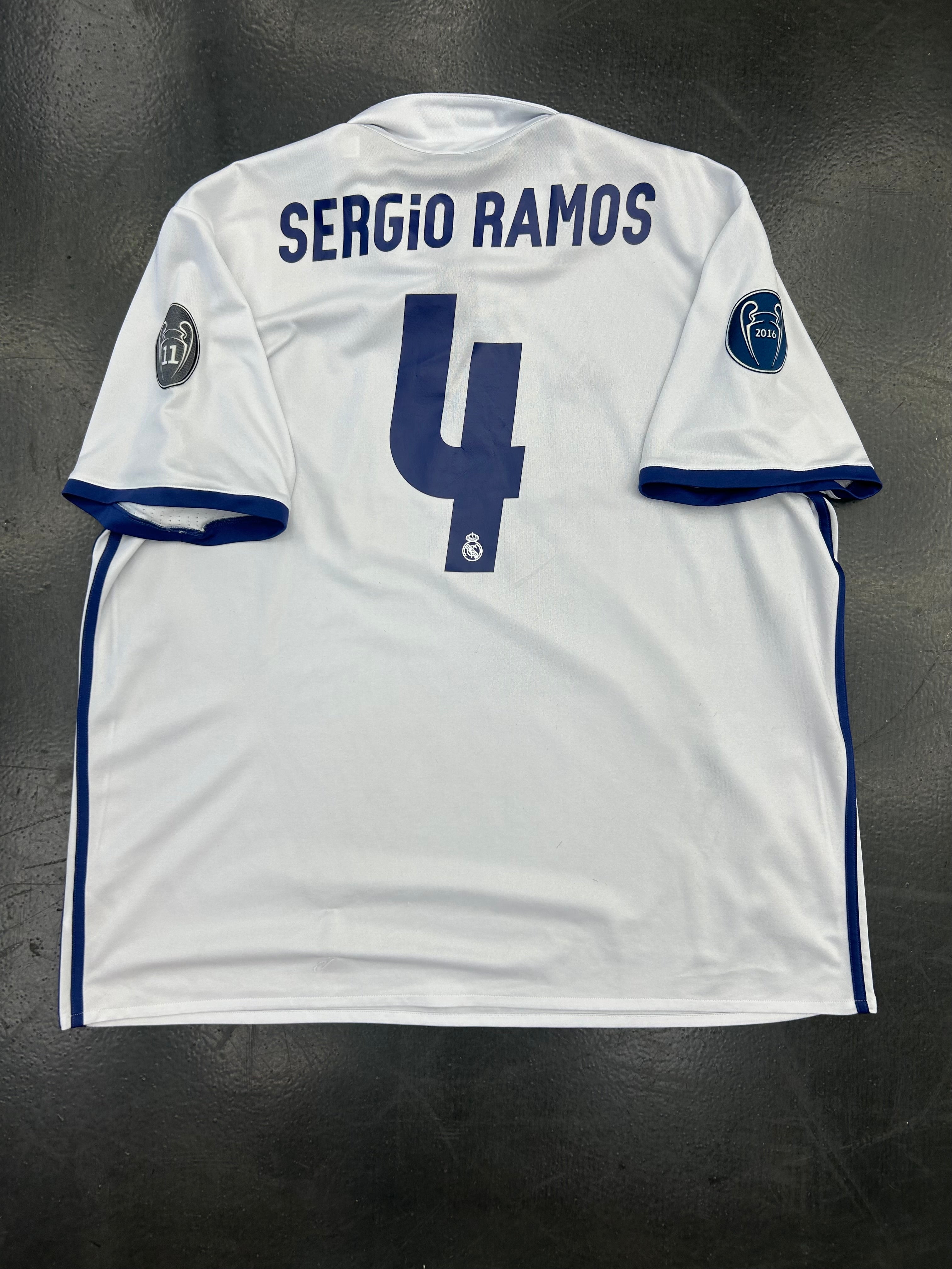 Adidas Real Madrid 2016-17 Home Jersey- Sergio Ramos #4