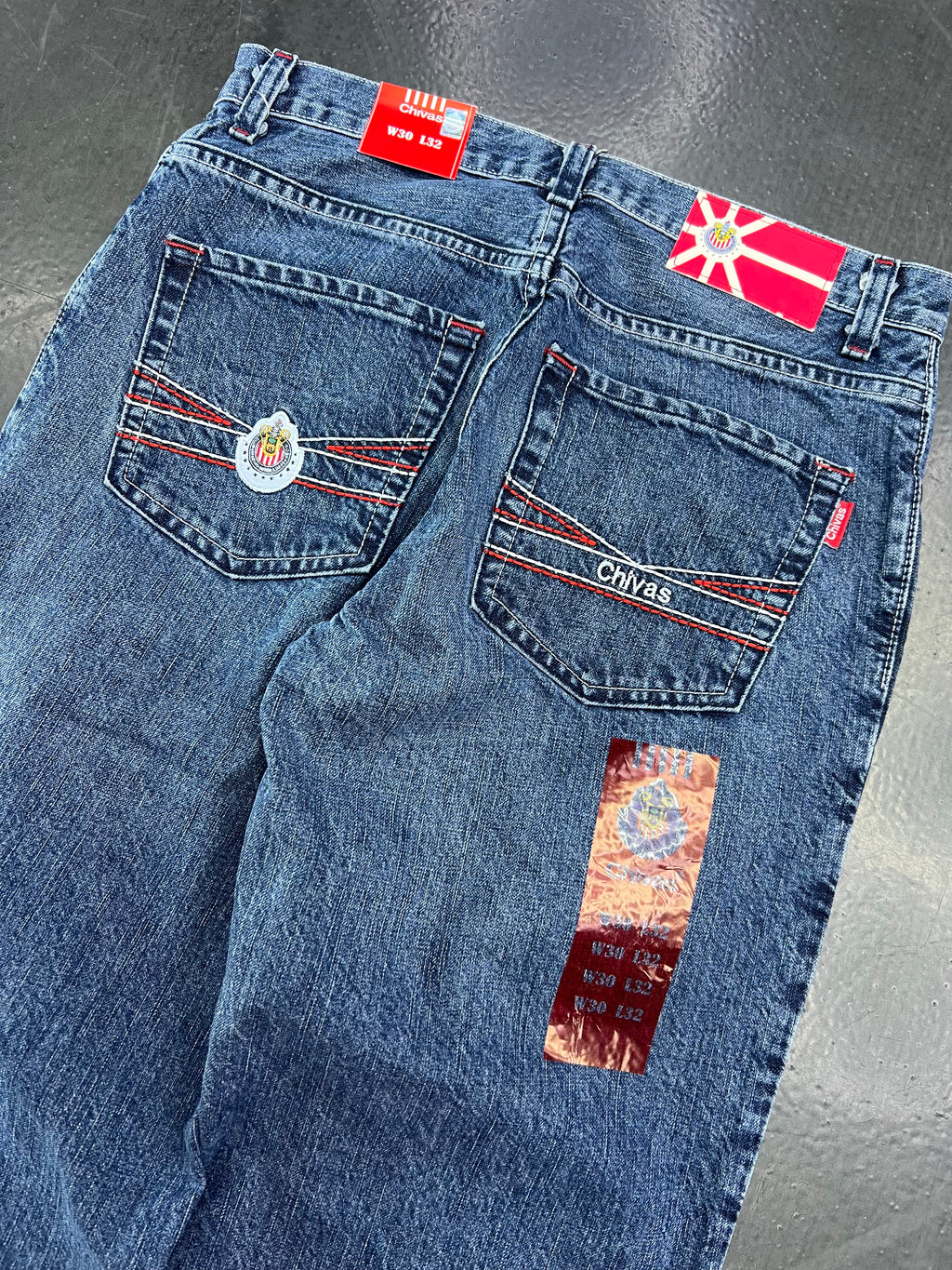 Club Chivas Vintage Y2K Denim Jeans – Blue