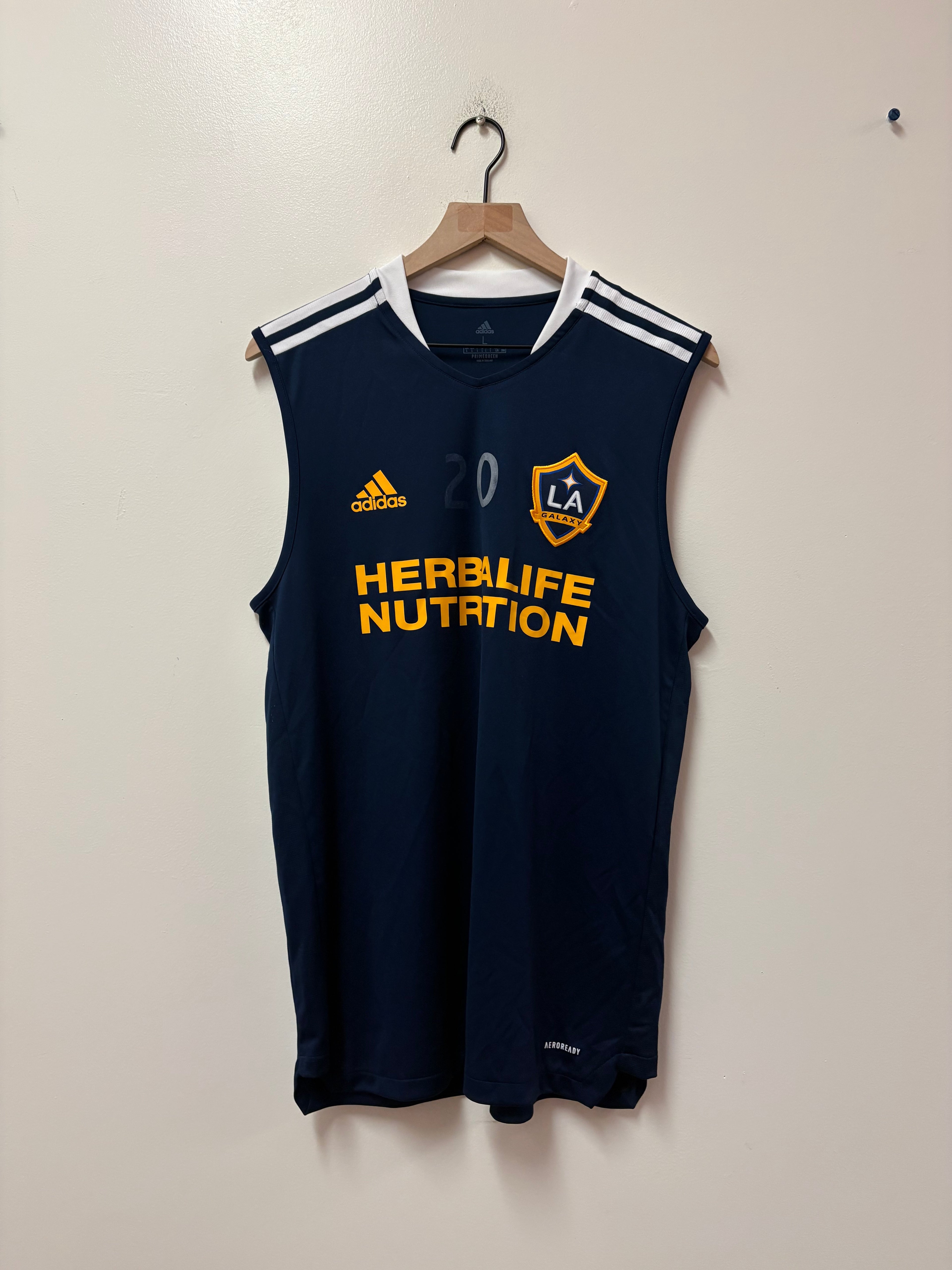 Adidas LA Galaxy 2021 Sleeveless Training Jersey