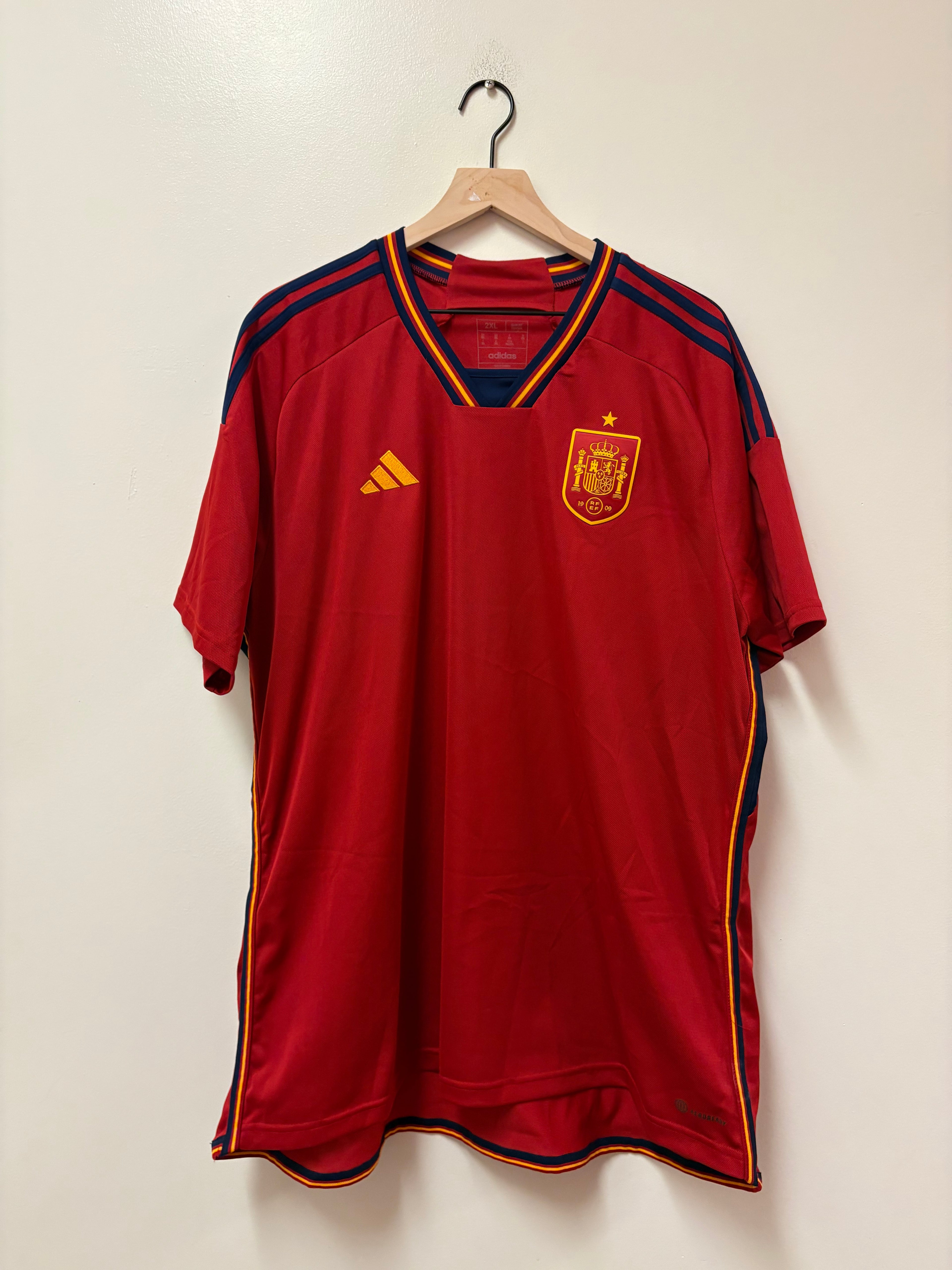 Adidas Spain 2022 Home Jersey
