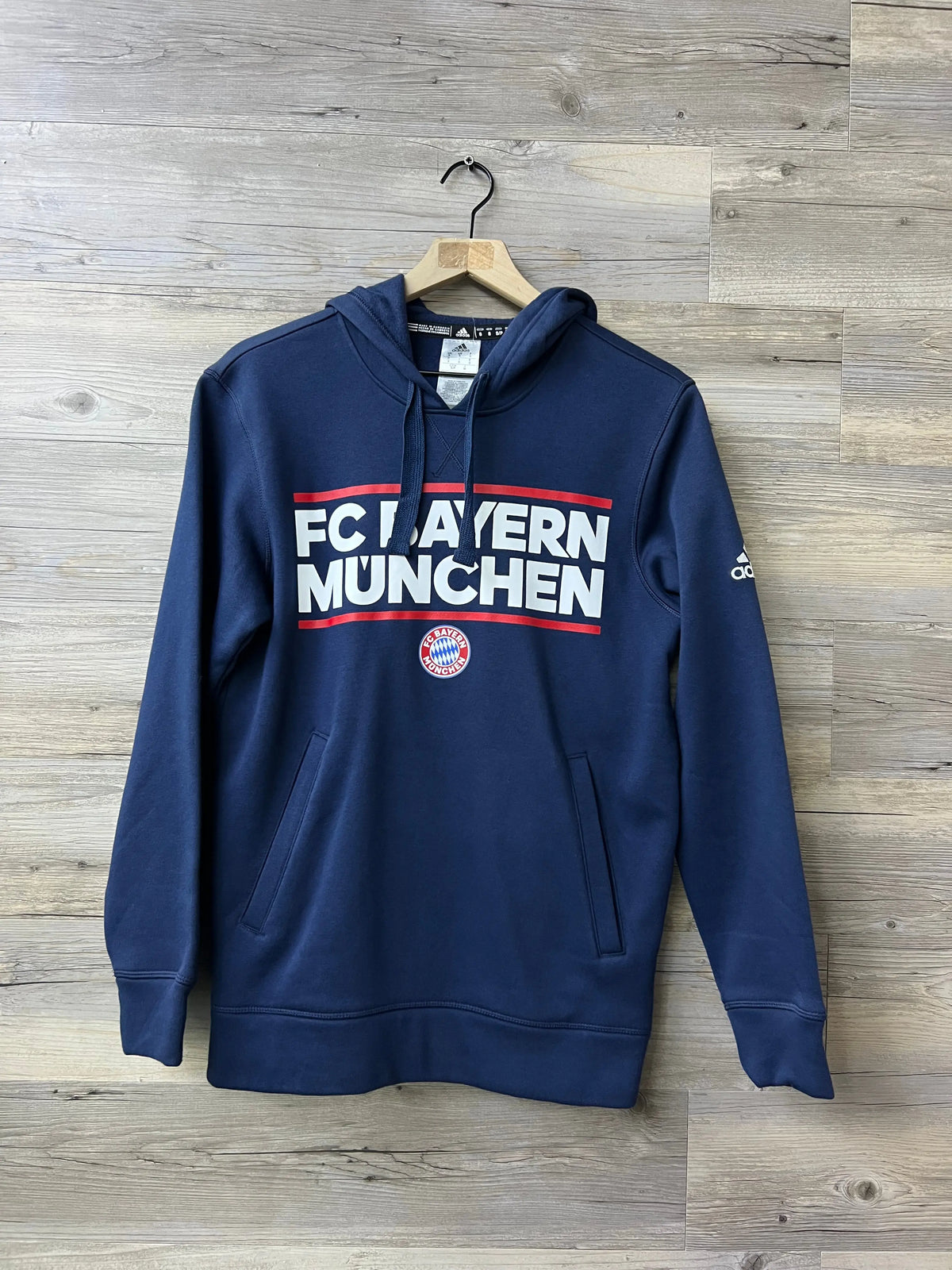 Adidas FC Bayern München Navy Graphic Pullover Hoodie STA Apparel