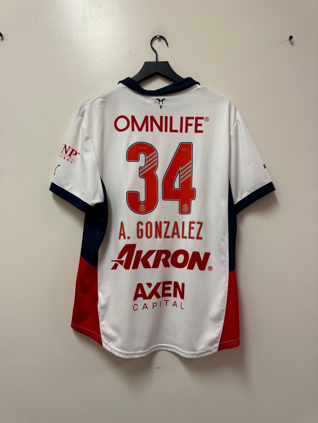 Puma Chivas Guadalajara 2024-25 Away Jersey- A. Gonzalez #34
