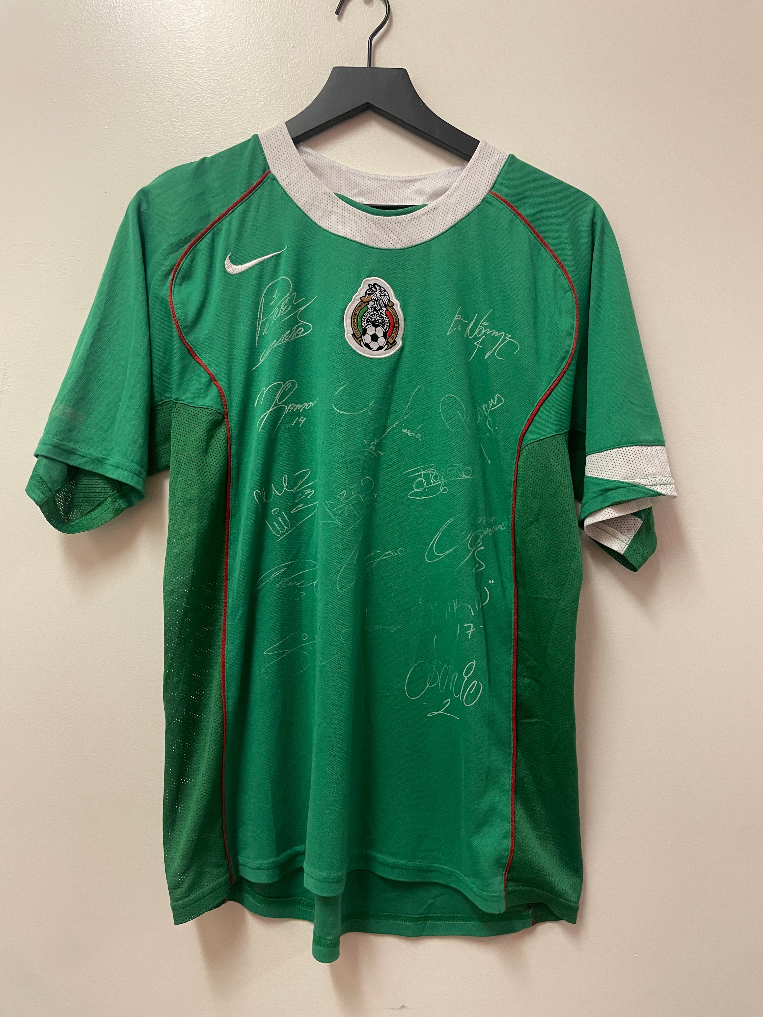 Nike Mexico 2005 Home Jersey – Multi-Signed