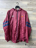 Atlética Monarcas Morelia Burgundy Hooded Windbreaker Jacket