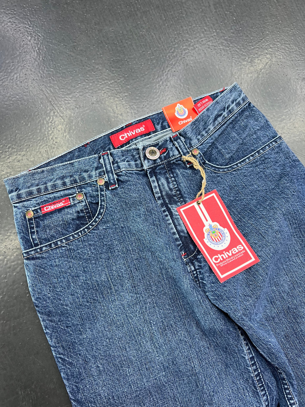 Club Chivas Vintage Y2K Denim Jeans – Blue