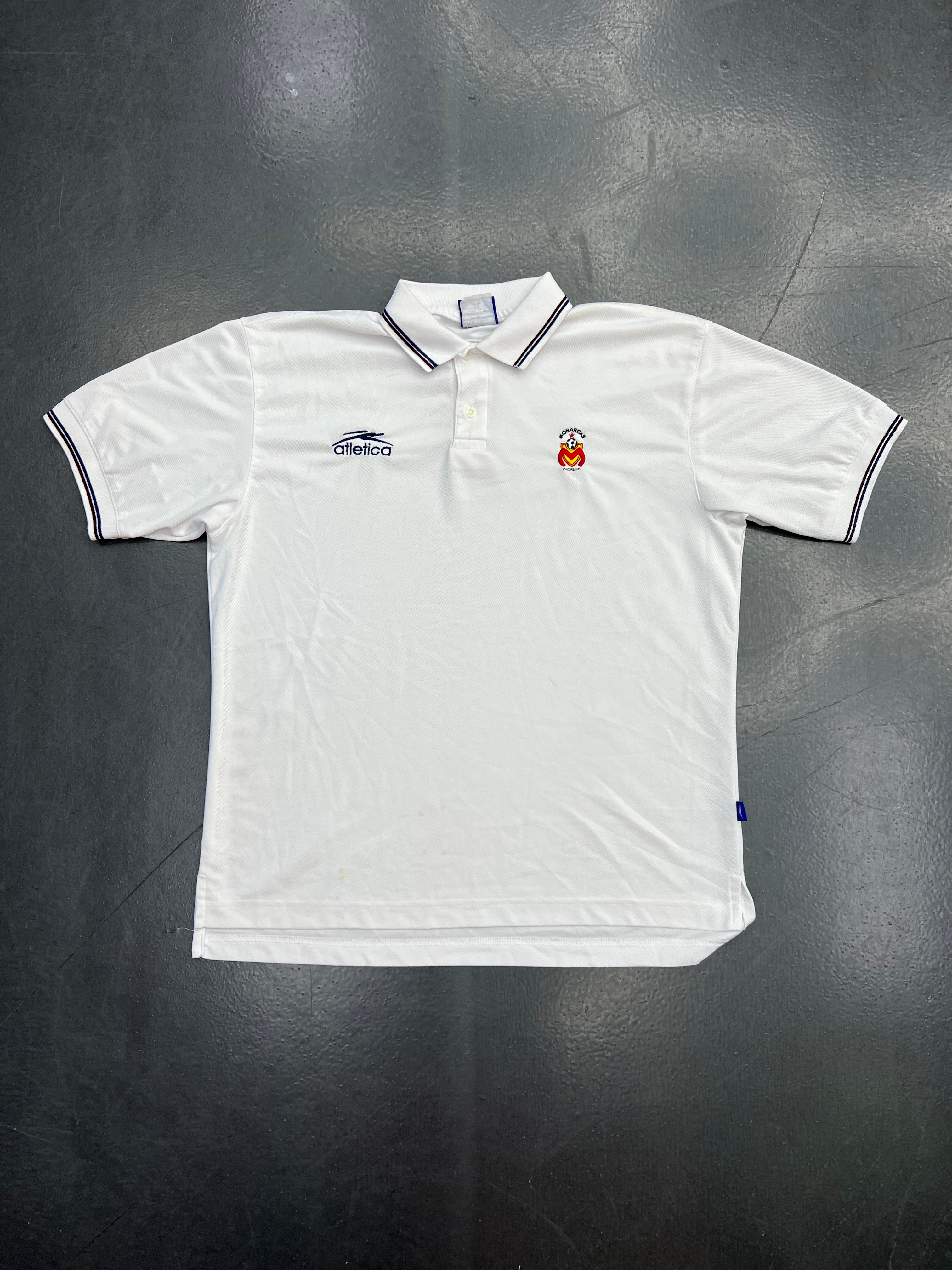 Atlética Monarcas Morelia White Polo Shirt