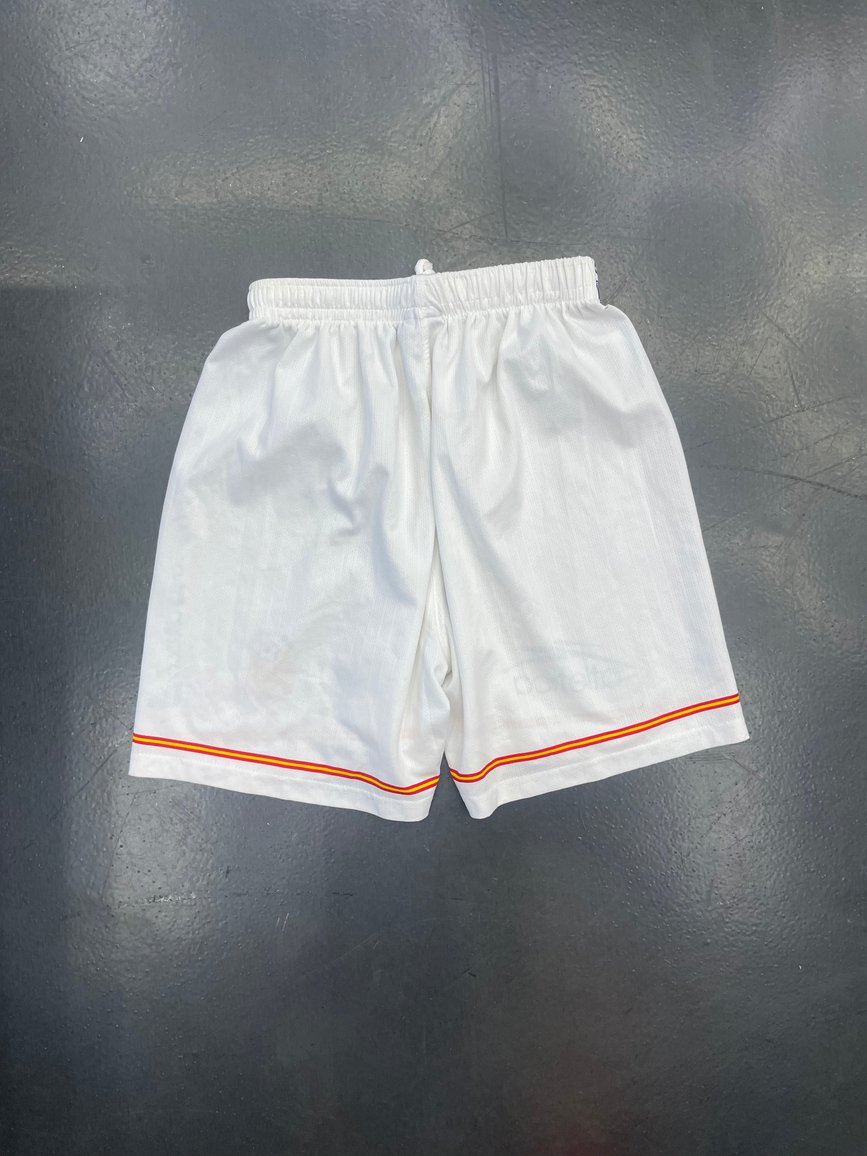 Atletica Monarcas Morelia Shorts (White, Red/Yellow Striping)