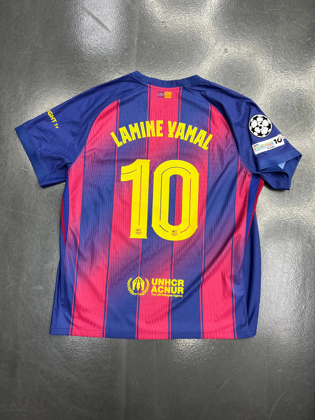 FC Barcelona 2023/24 Home Jersey – Lamine Yamal #10 (UCL Patches) STA Apparel