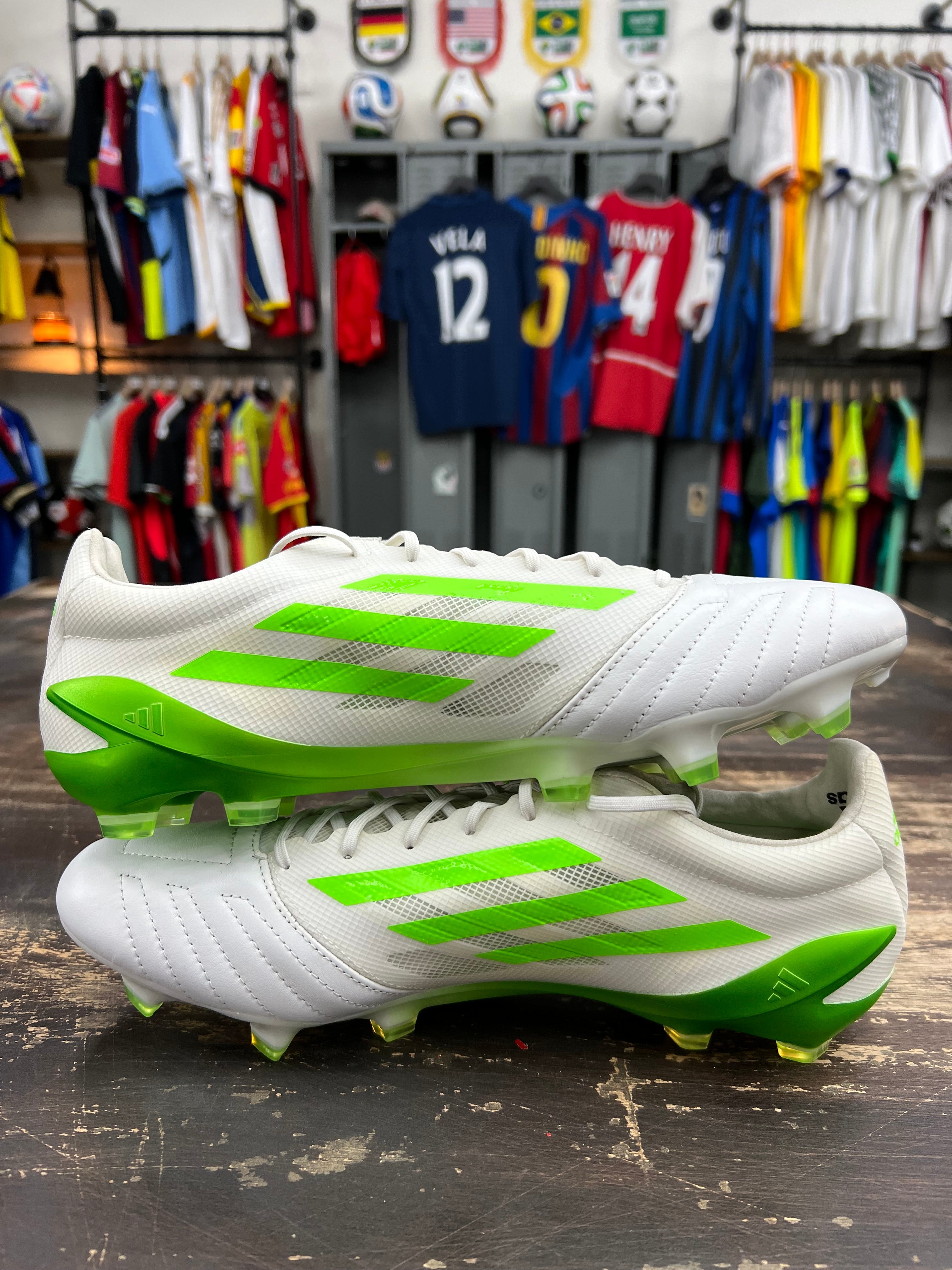 Adidas X Speedportal 99 Leather .1 FG – Ftwr White / Solar Green